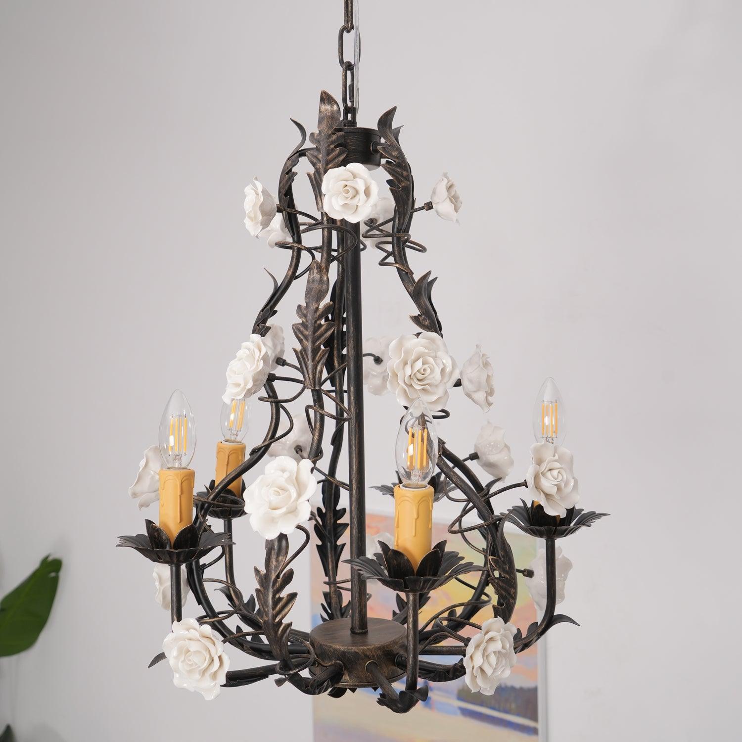 Florentine Rose Garden Chandelier - Lumpaz