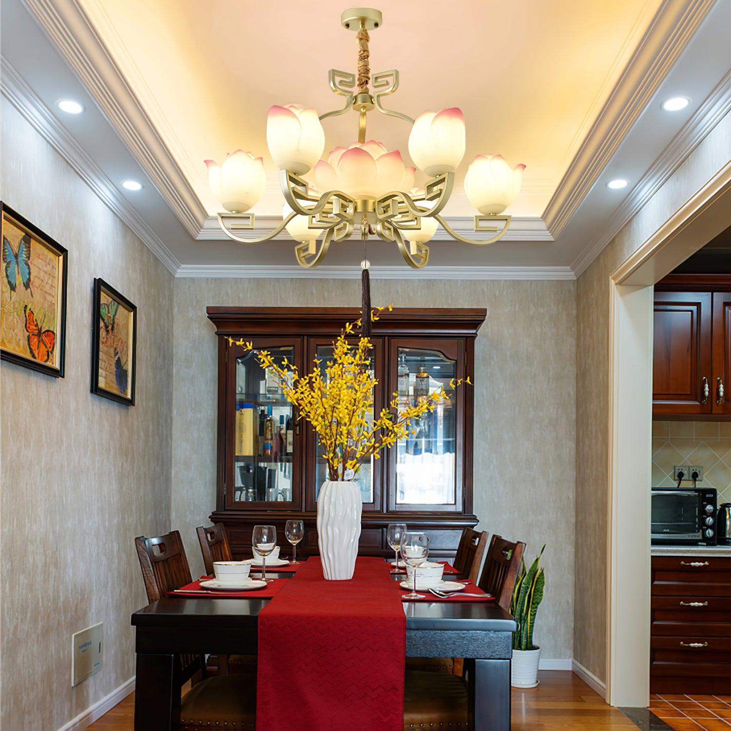 Lotus Bloom Chandelier - Lumpaz