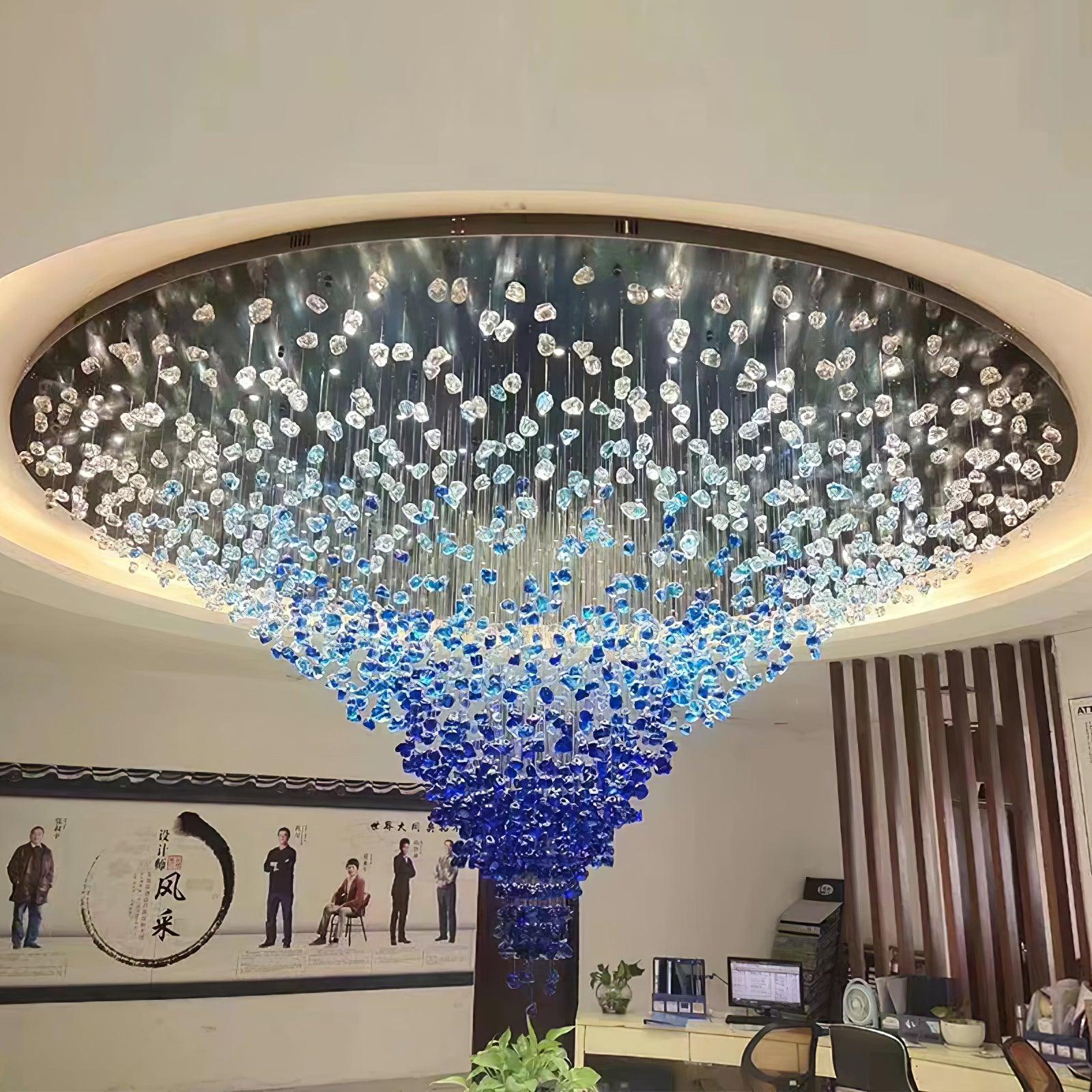 Multicolor Crystal Stone Chandelier - Lumpaz