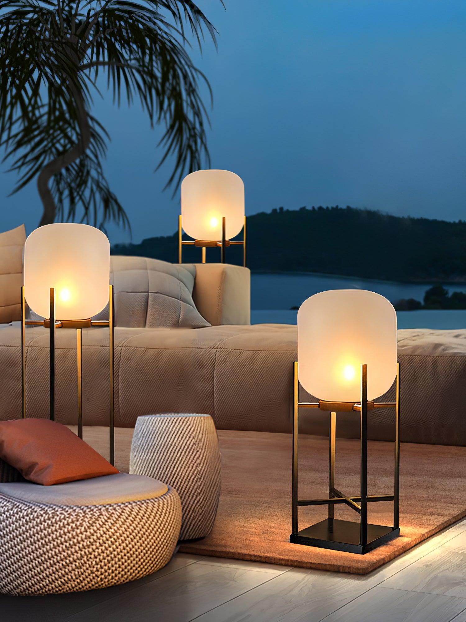 Lantern Solar Outdoor Floor Lamp - Lumpaz