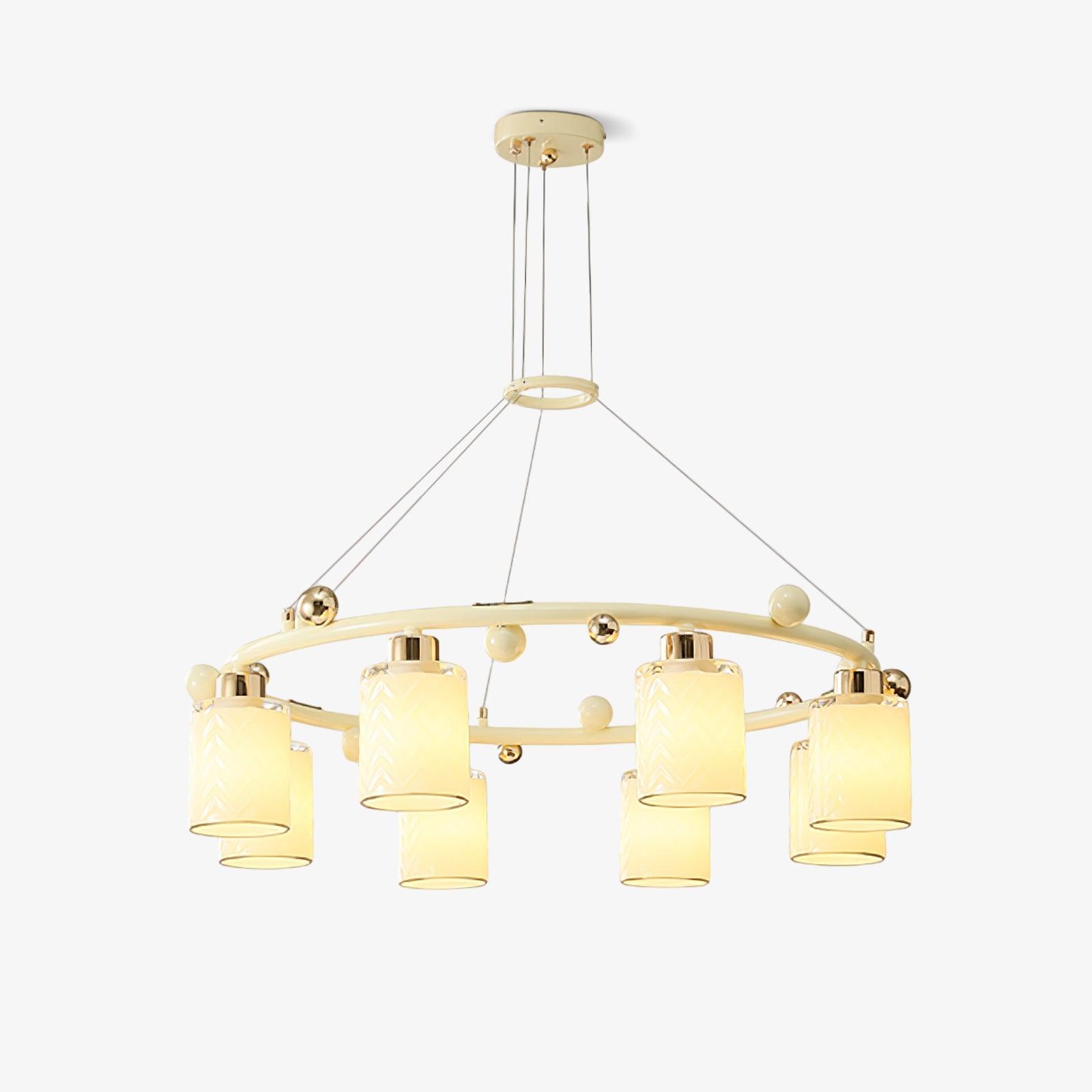 Ring Glass Cup Chandelier - Lumpaz