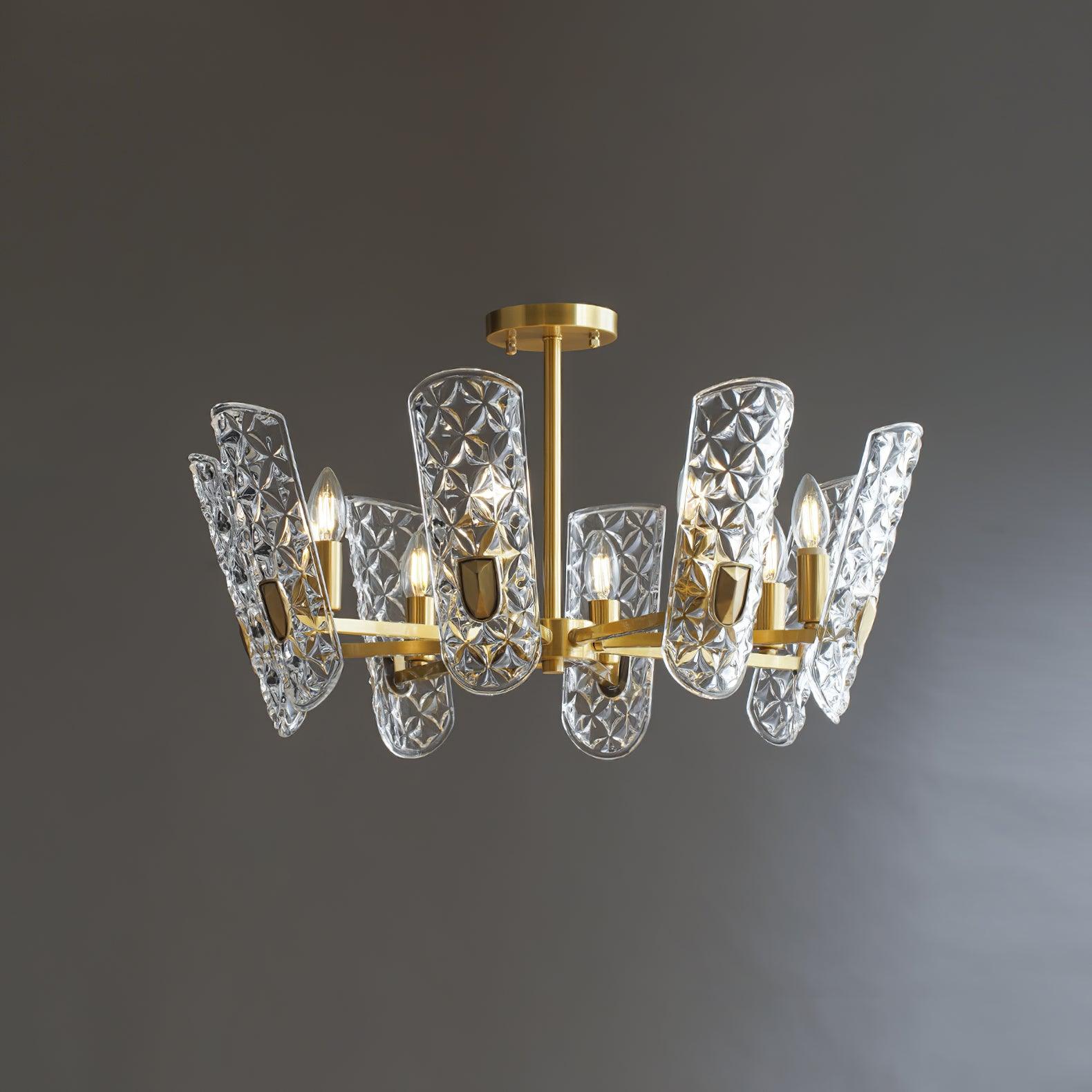 Brass Central Chandelier - Lumpaz