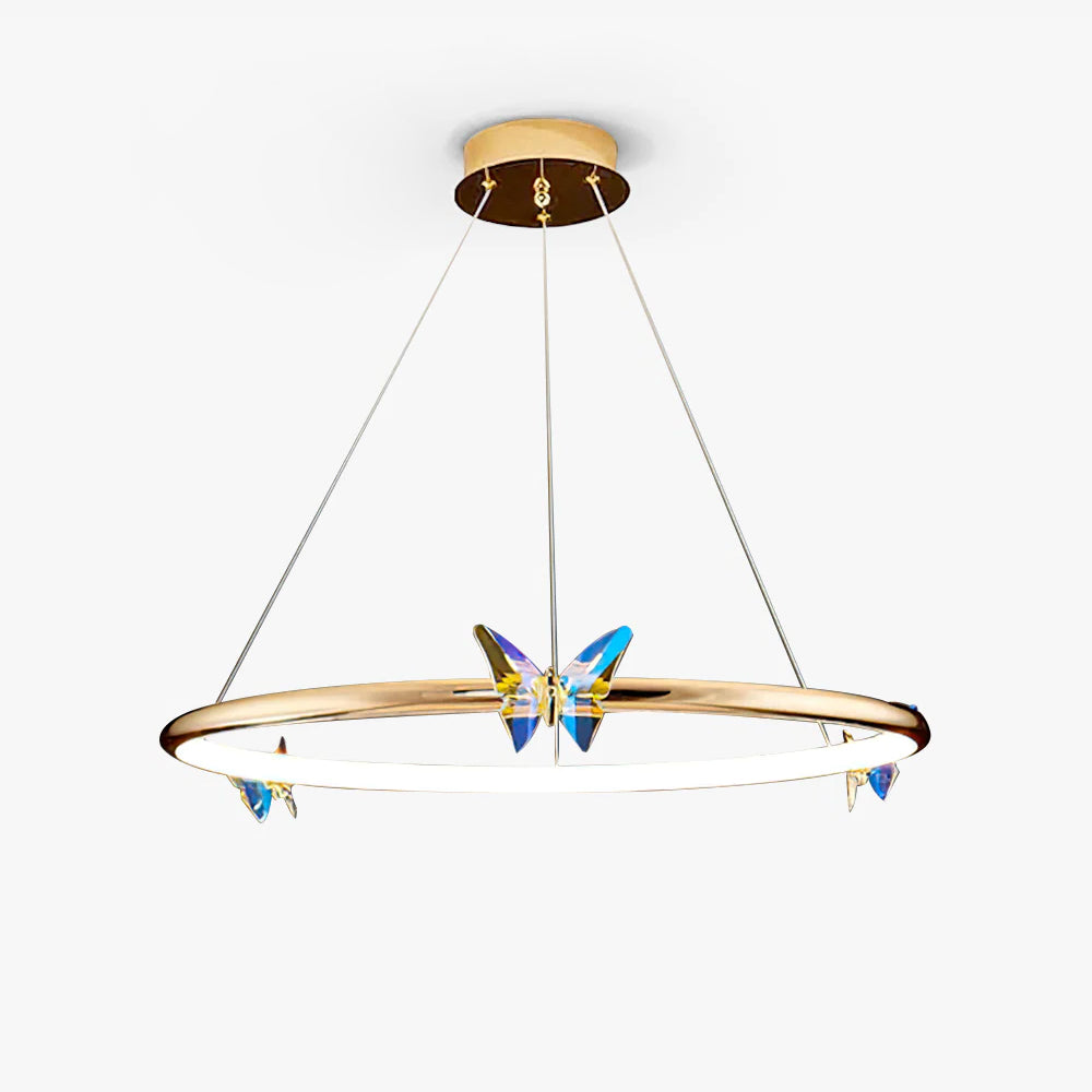 Blue Butterfly Chandelier - Lumpaz
