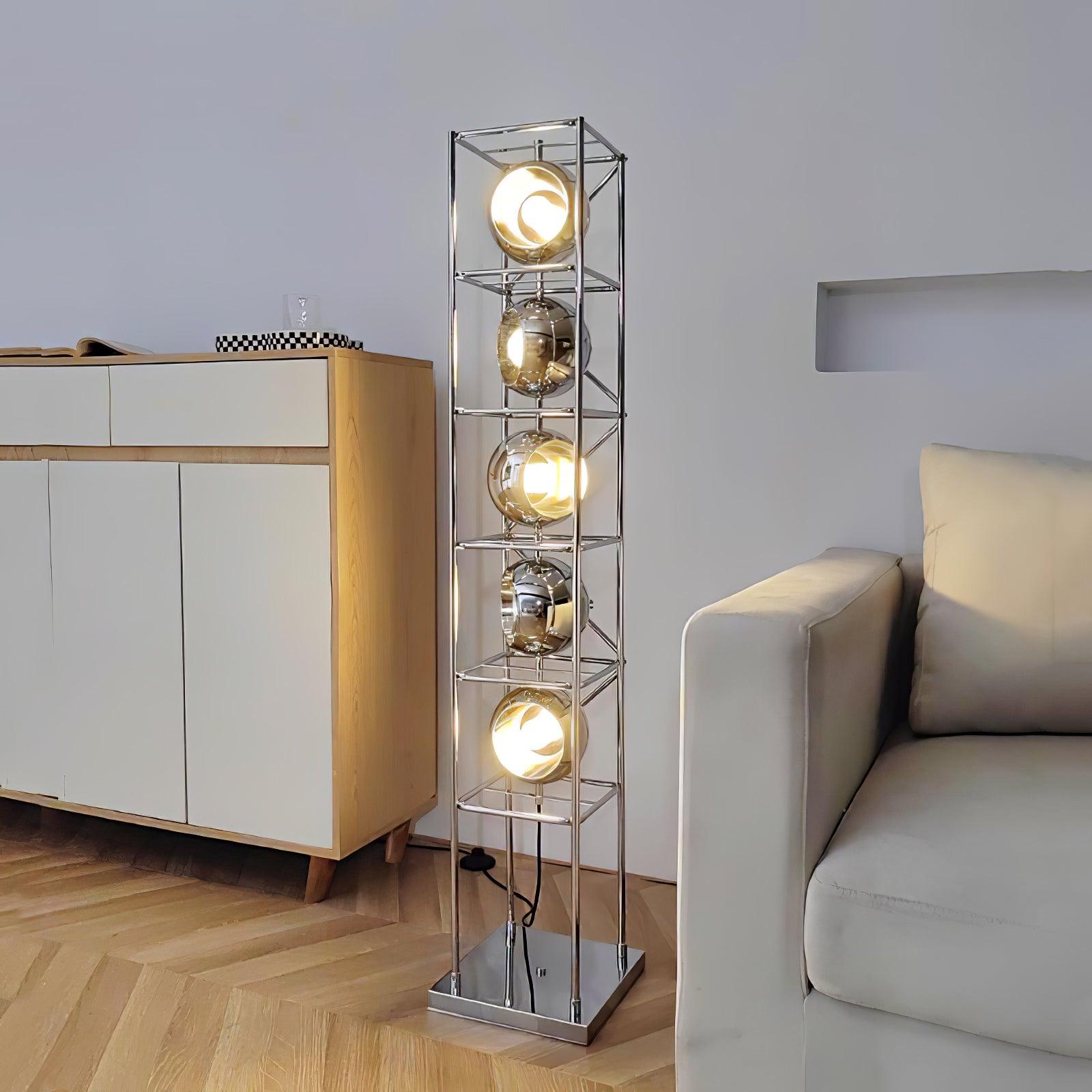 Tower of Spheres Floor Lamp - Lumpaz
