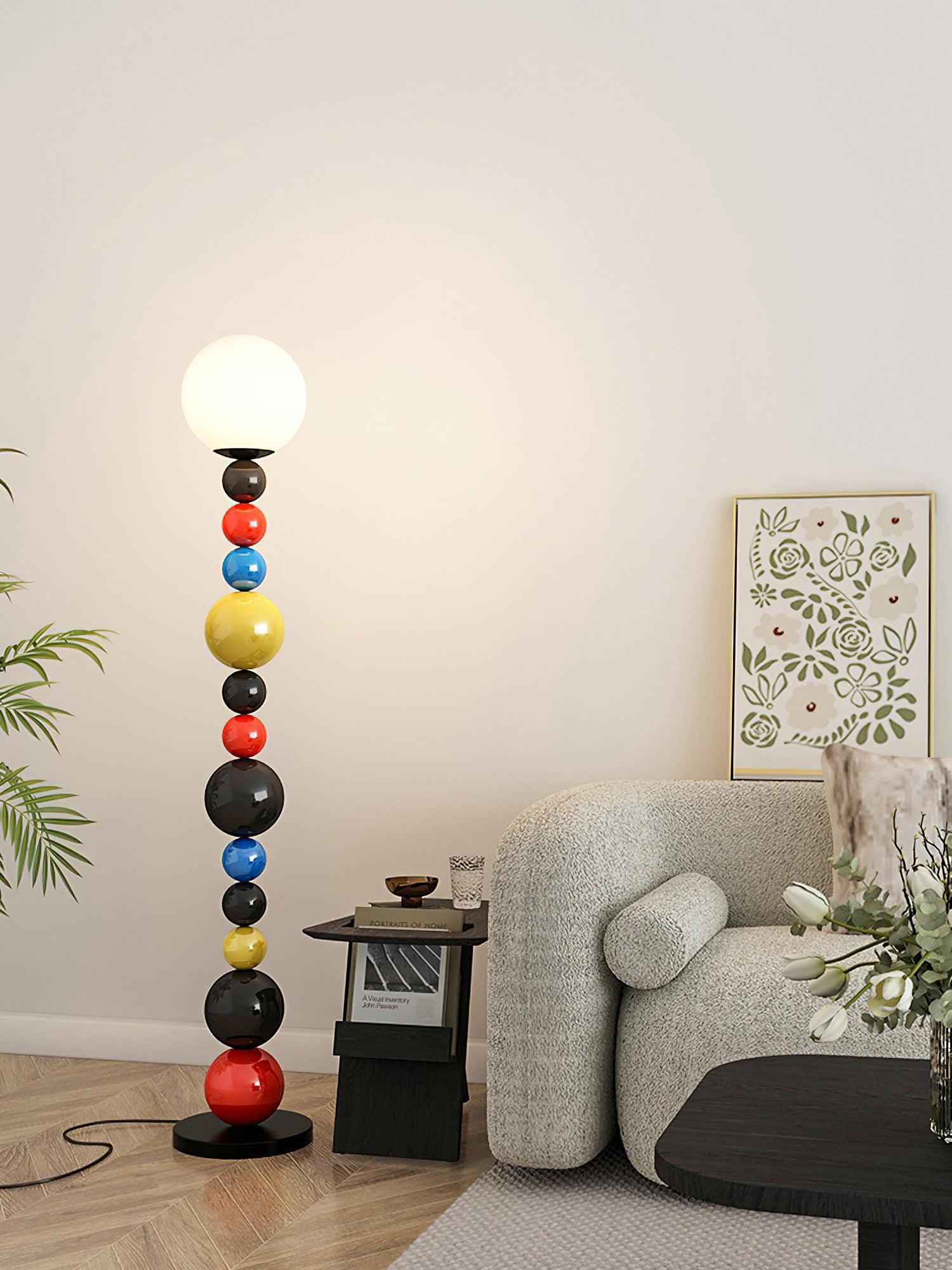 Colorful Round Ball Floor Lamp - Lumpaz