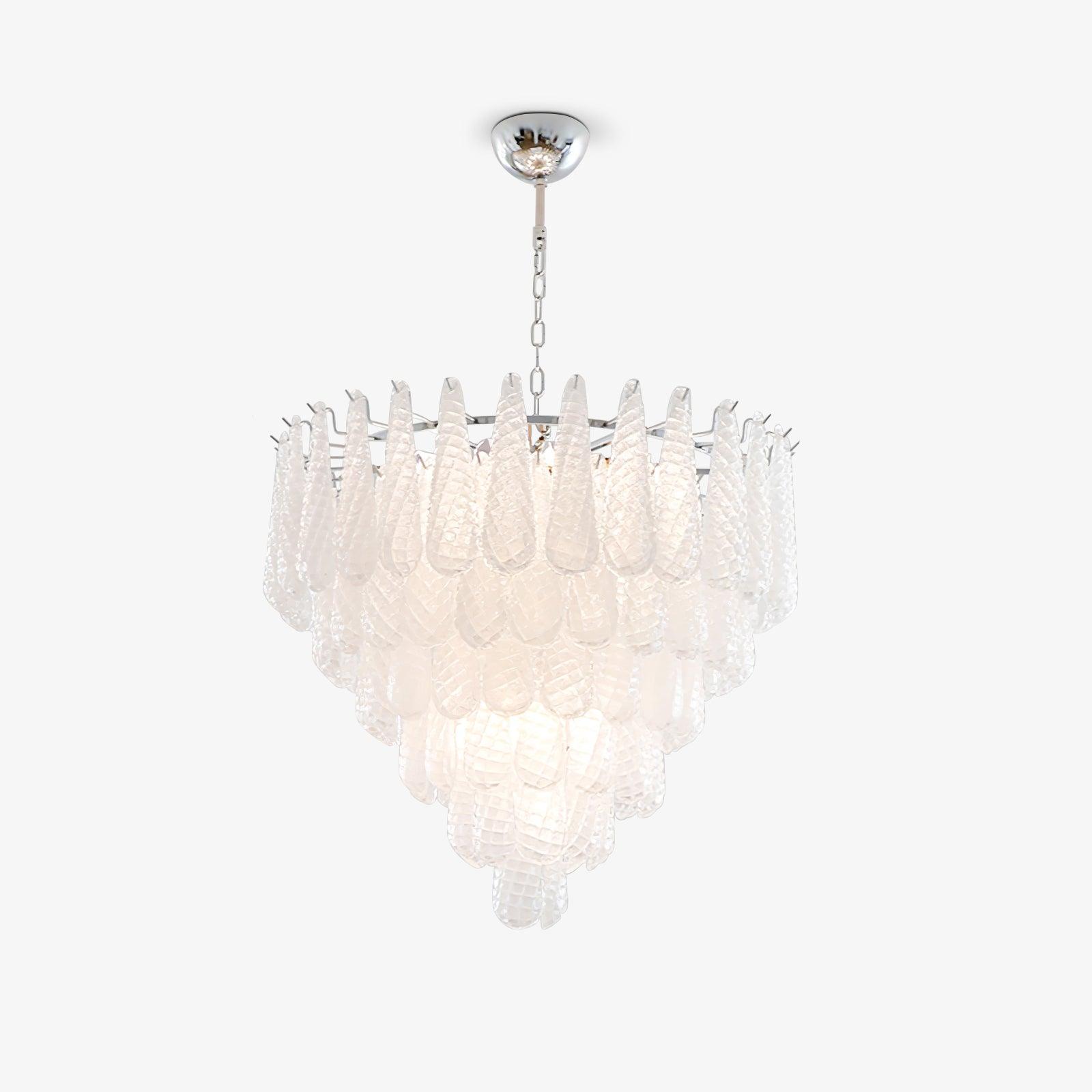 Grid Glass Waterfall Chandelier - Lumpaz