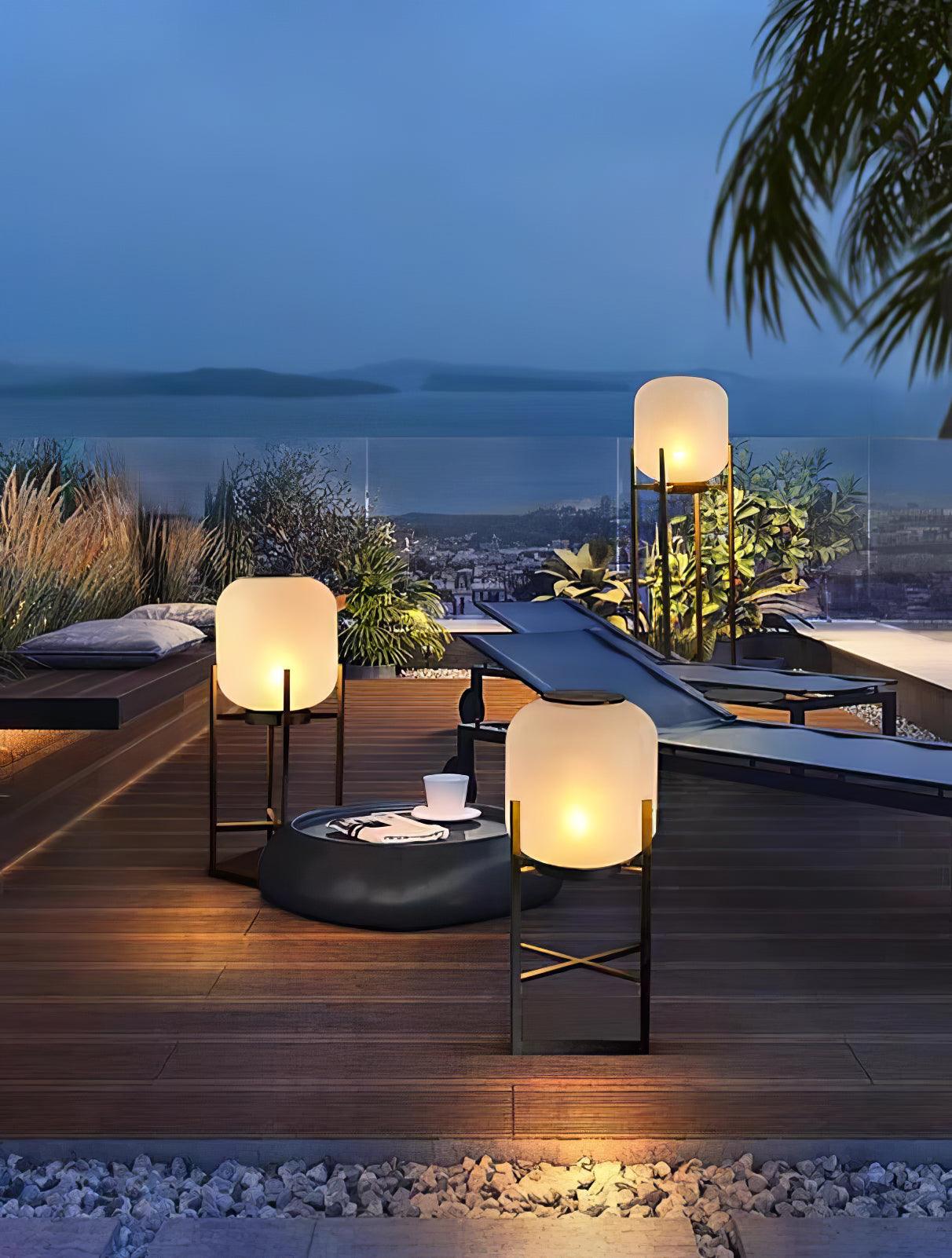 Lantern Solar Outdoor Floor Lamp - Lumpaz