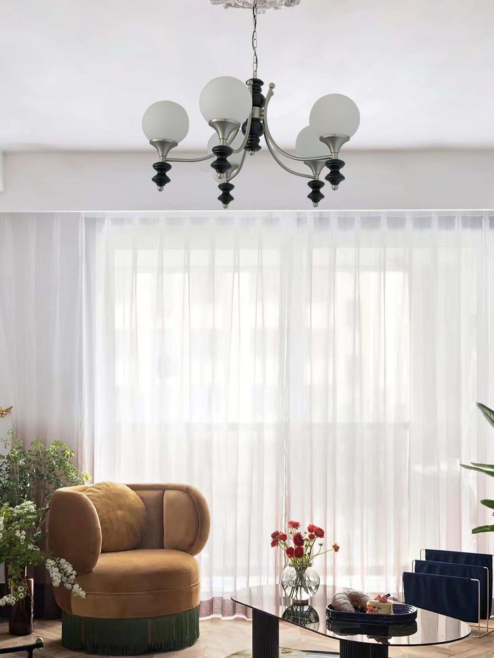Tina Wooden Chandelier - Lumpaz