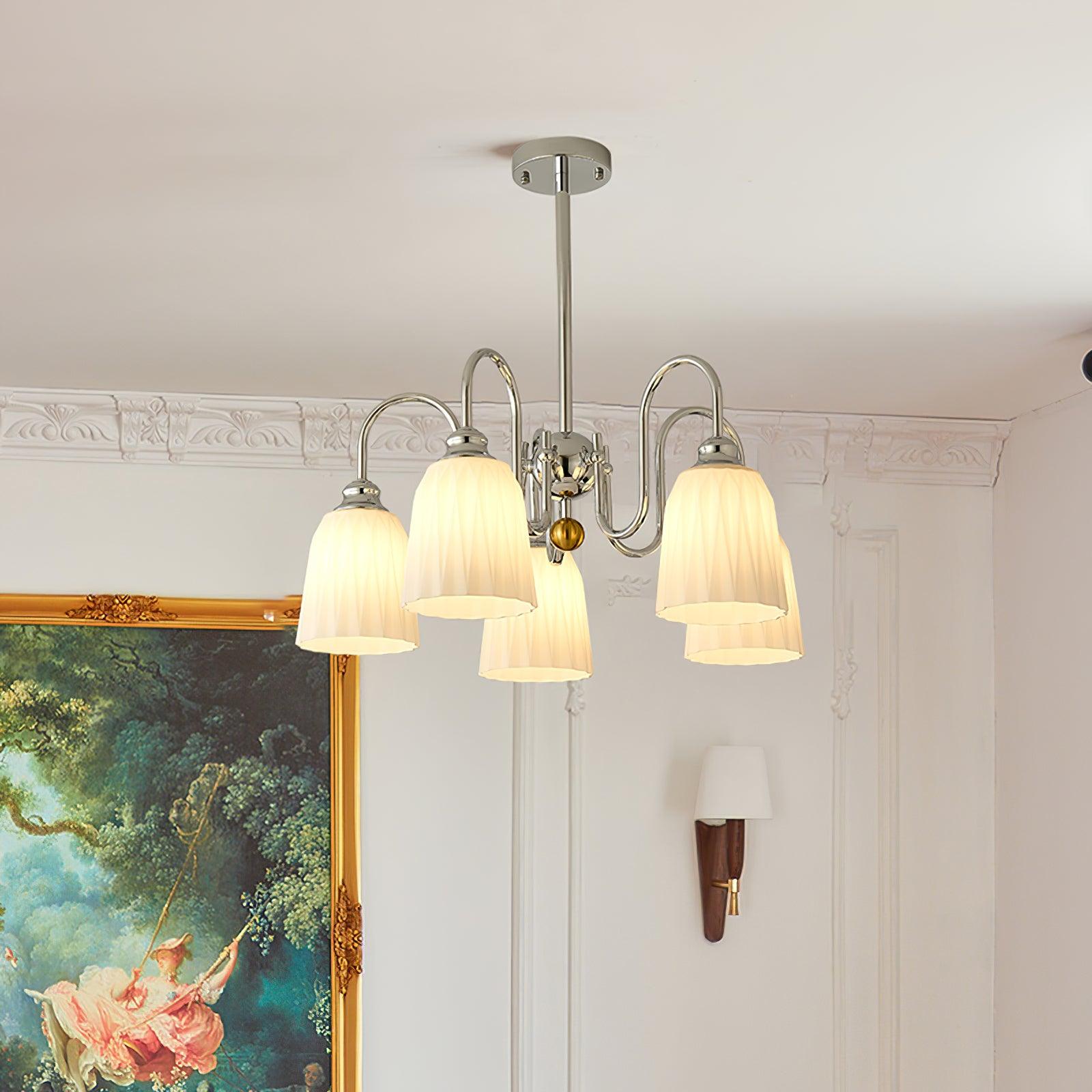Bauhaus Pleated Chandelier - Lumpaz