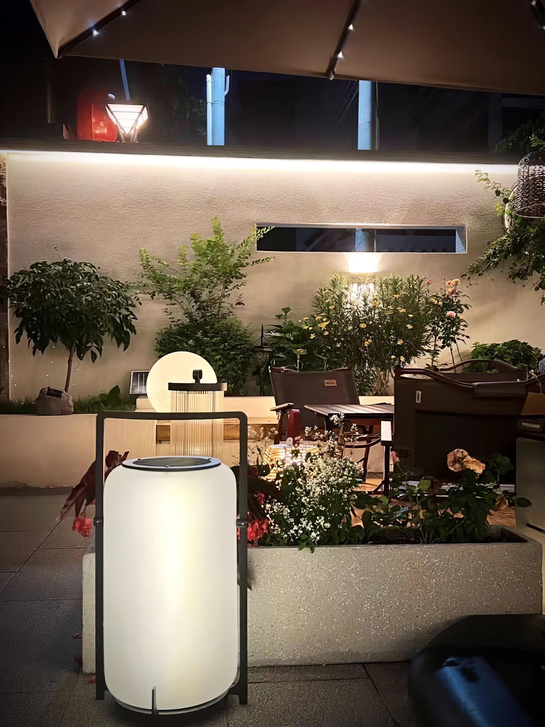 Silver Twilight Lantern Table Light - Lumpaz