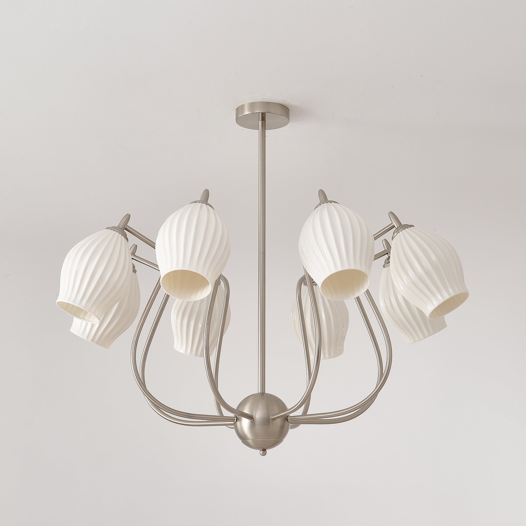 Ceramic Ribbed Chandelier - Lumpaz