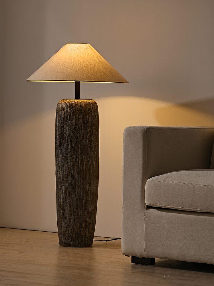 Weathered Wood Grain Floor Lamp - Lumpaz