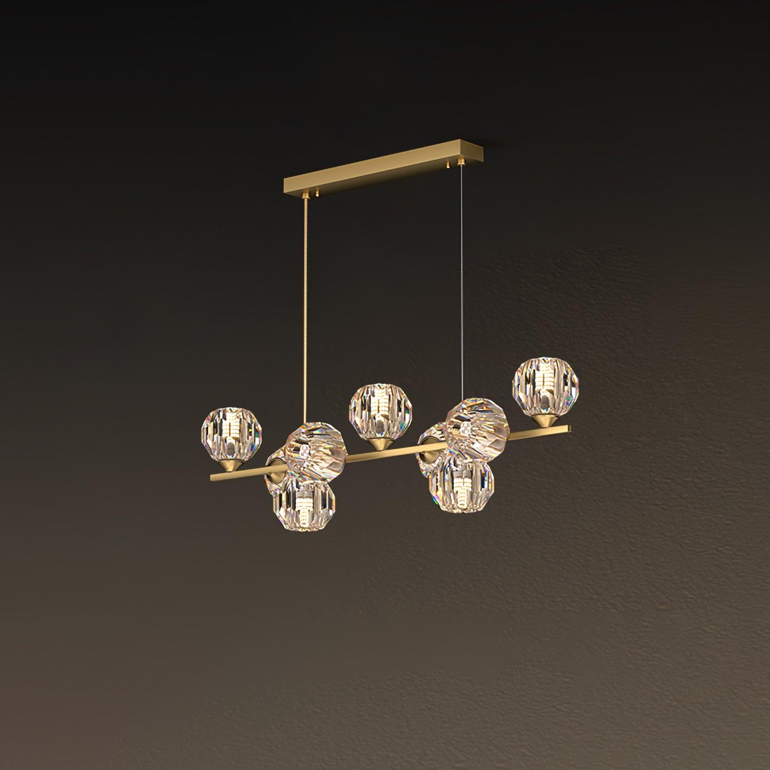Crystal Glass Ball Chandelier - Lumpaz