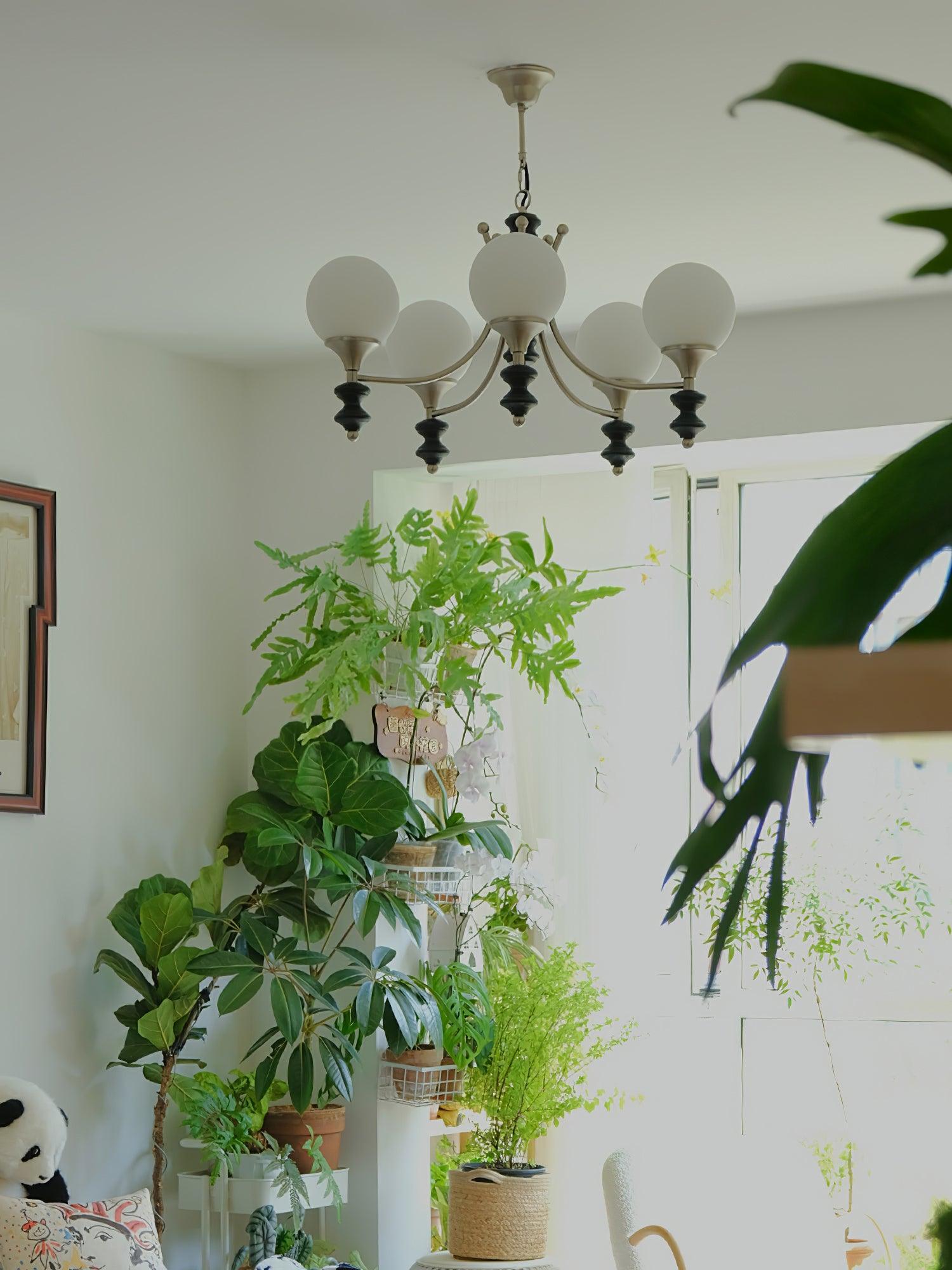 Tina Wooden Chandelier - Lumpaz