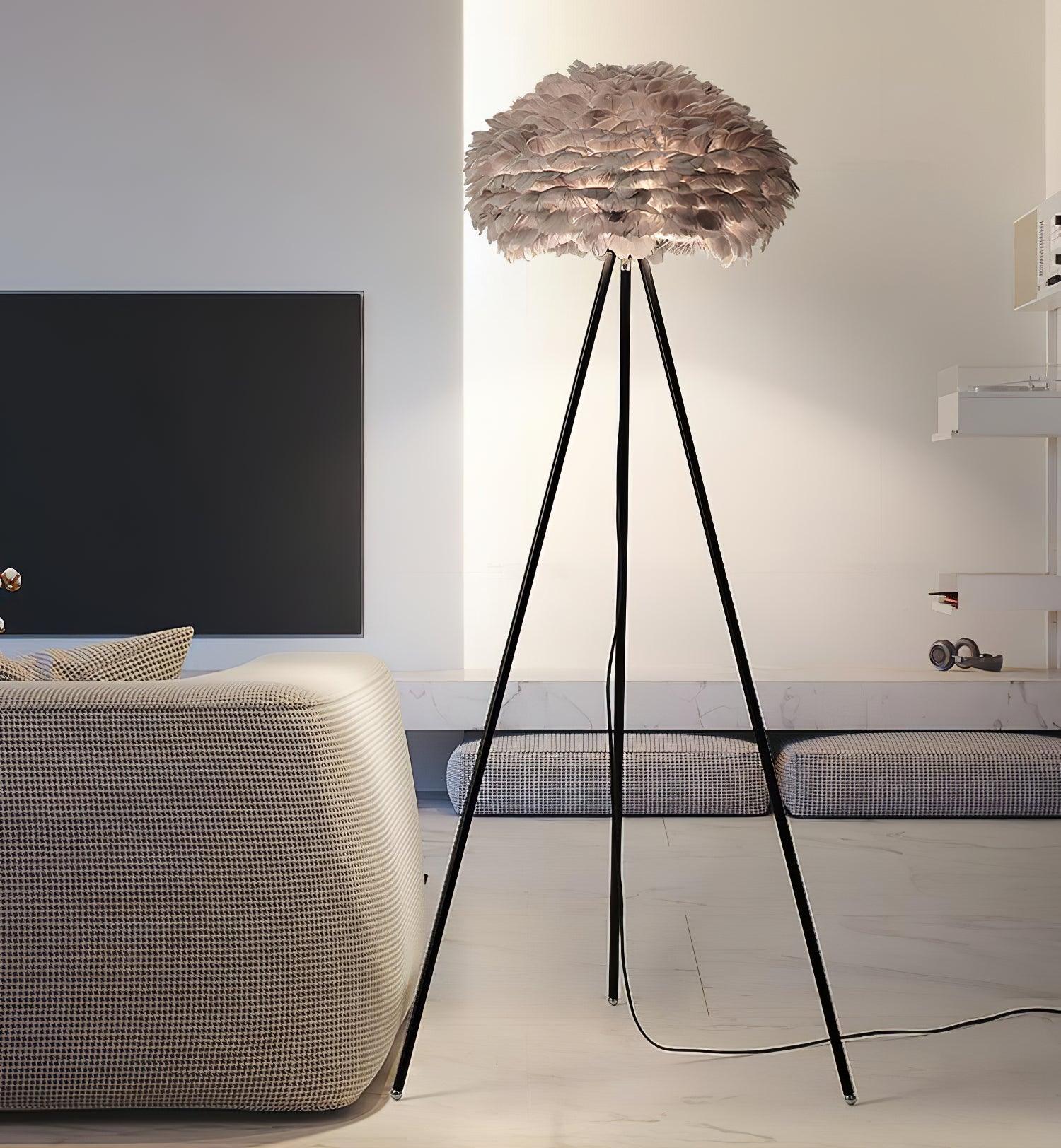Eos Feather Floor Lamp - Lumpaz