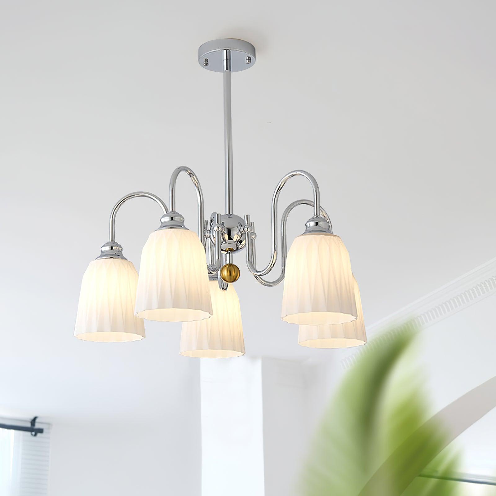Bauhaus Pleated Chandelier - Lumpaz