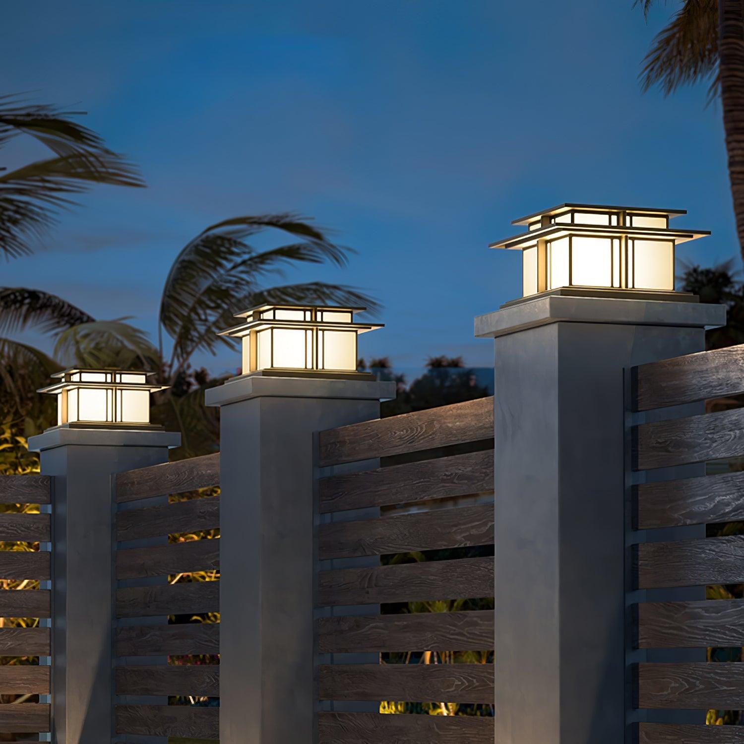 Boilyn Solar Outdoor Pillar Light Lumpaz
