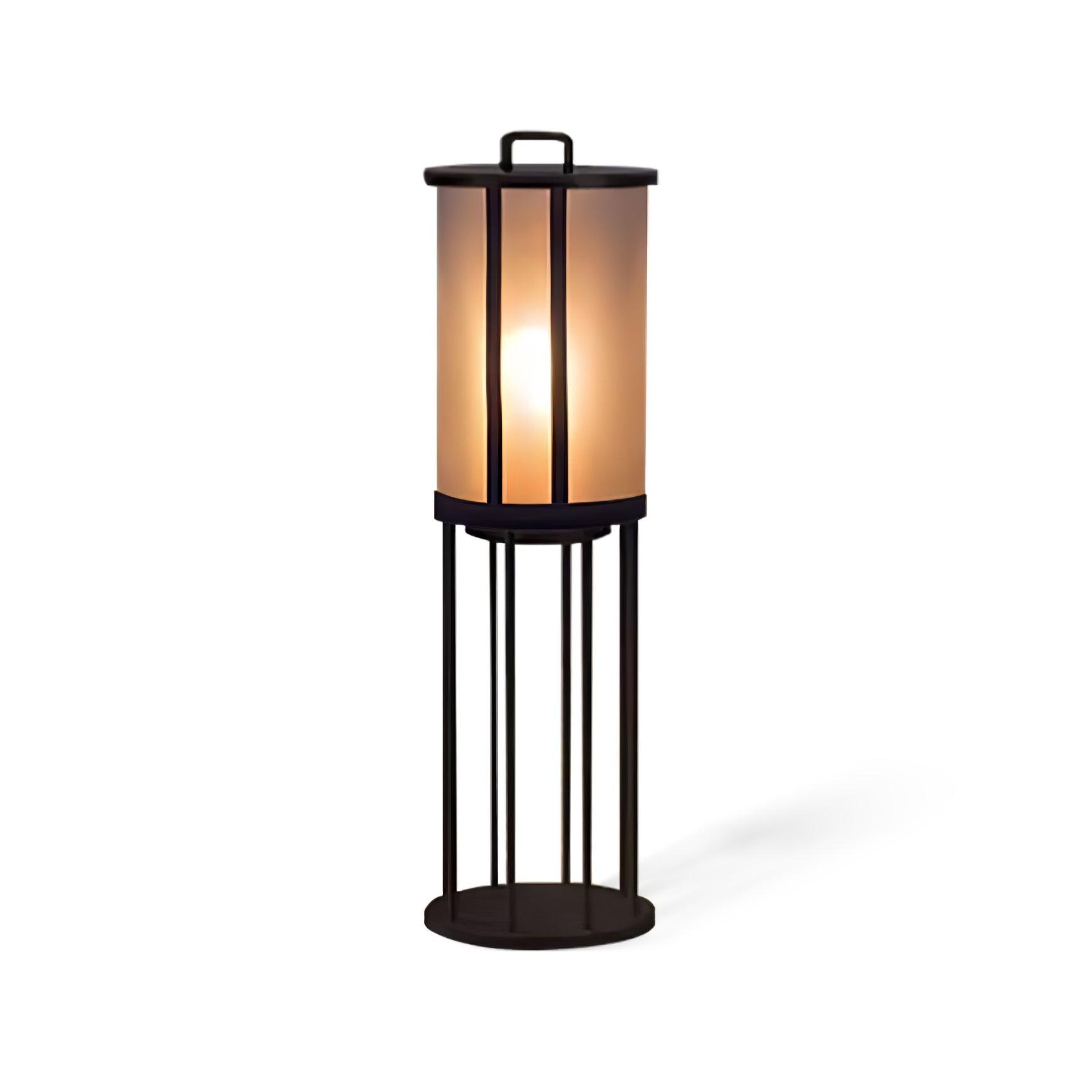 Round Pillar Acrylic Lantern Outdoor Lamp - Lumpaz