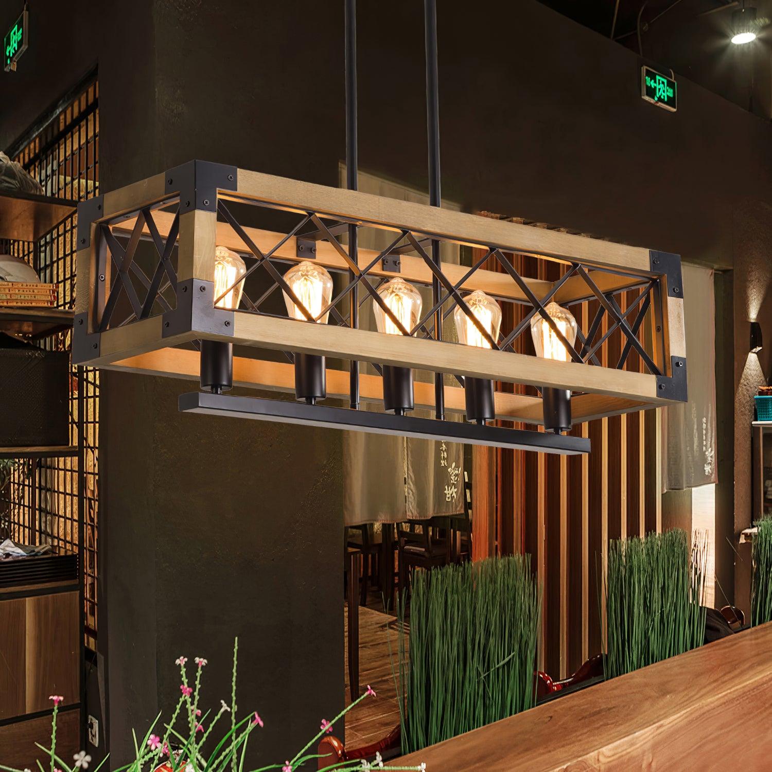 Kitchen Island Rectangle Chandelier - Lumpaz