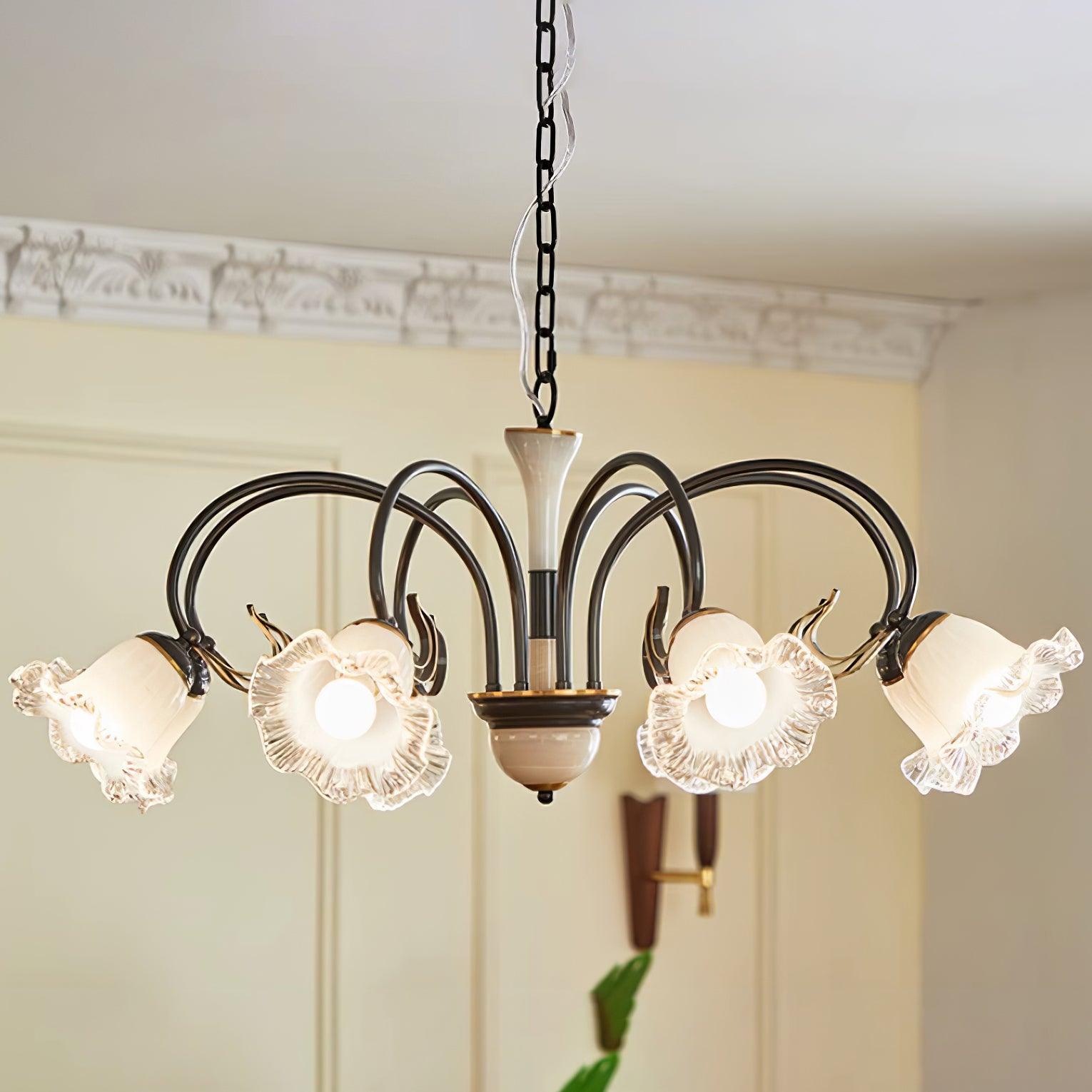 Luce Black Chandelier - Lumpaz
