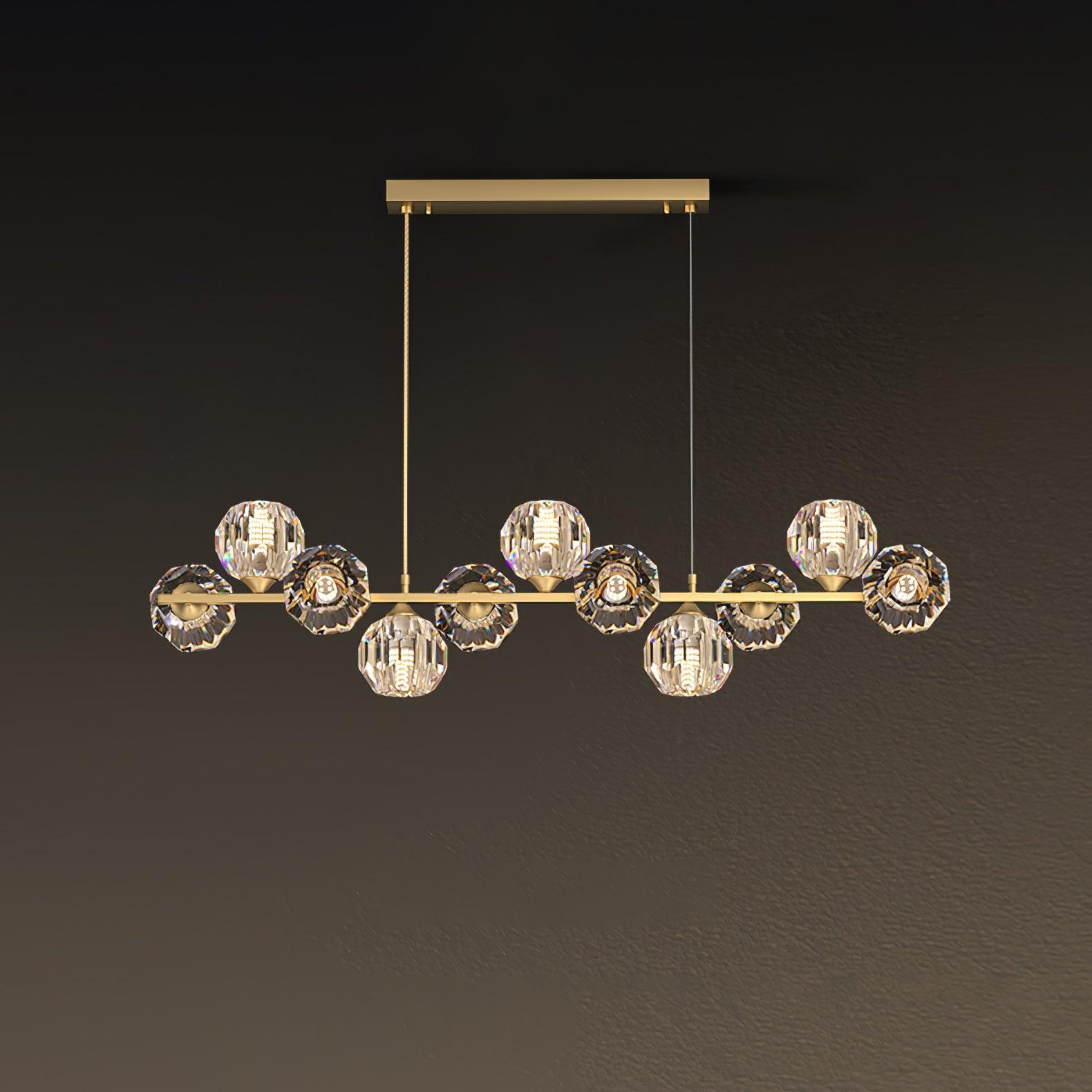 Crystal Glass Ball Chandelier - Lumpaz
