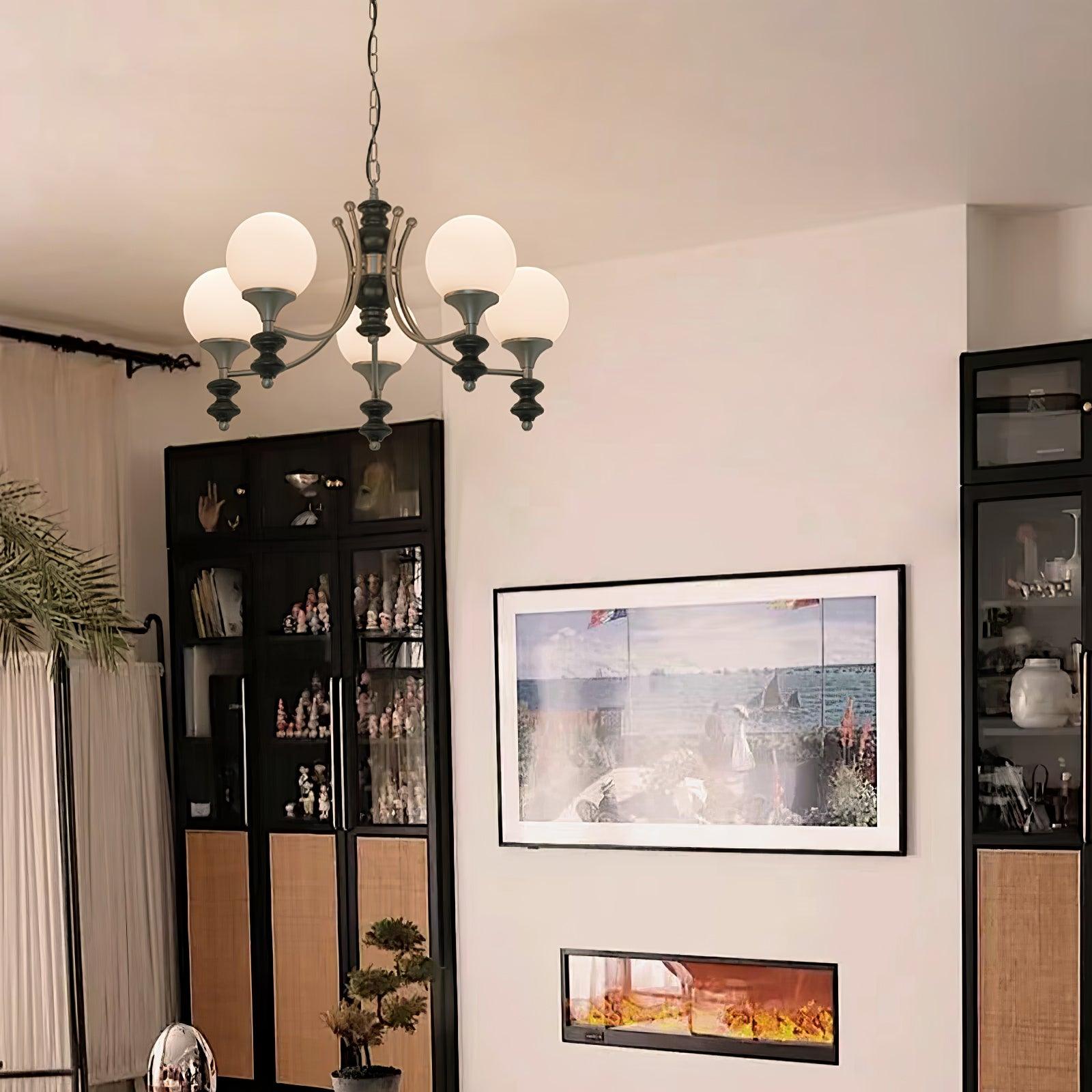 Tina Wooden Chandelier - Lumpaz