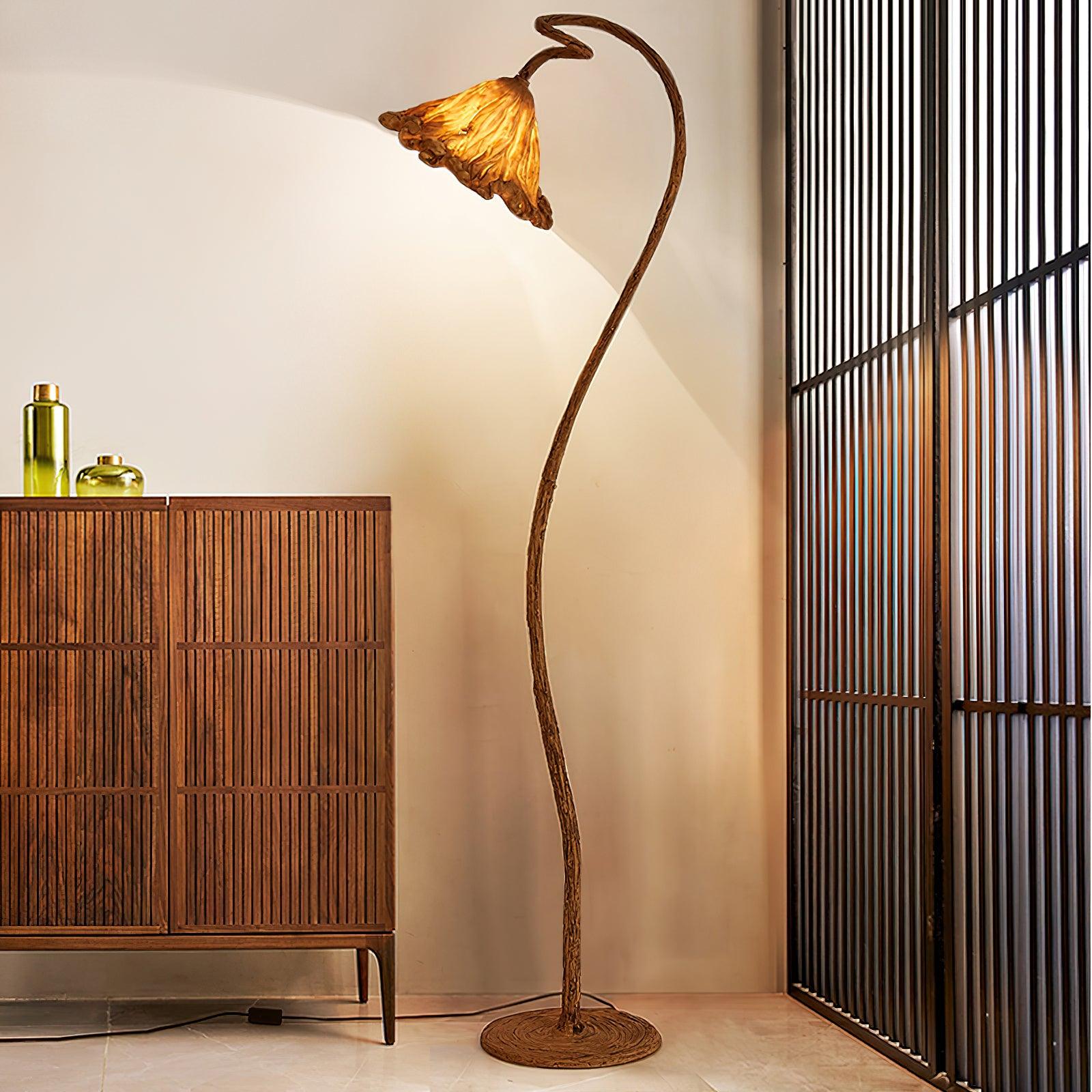 Artistic Lotus Leaf Floor Lamp - Lumpaz