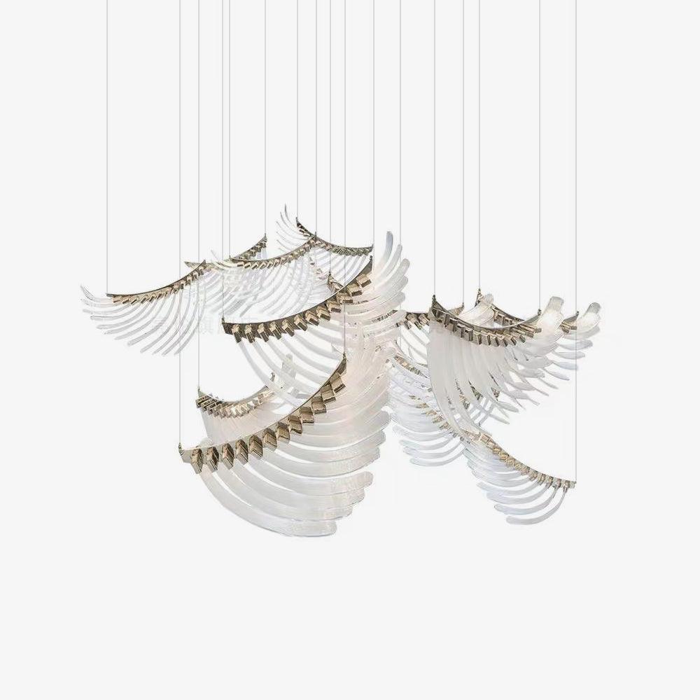 Tiered Palmette Chandelier - Lumpaz