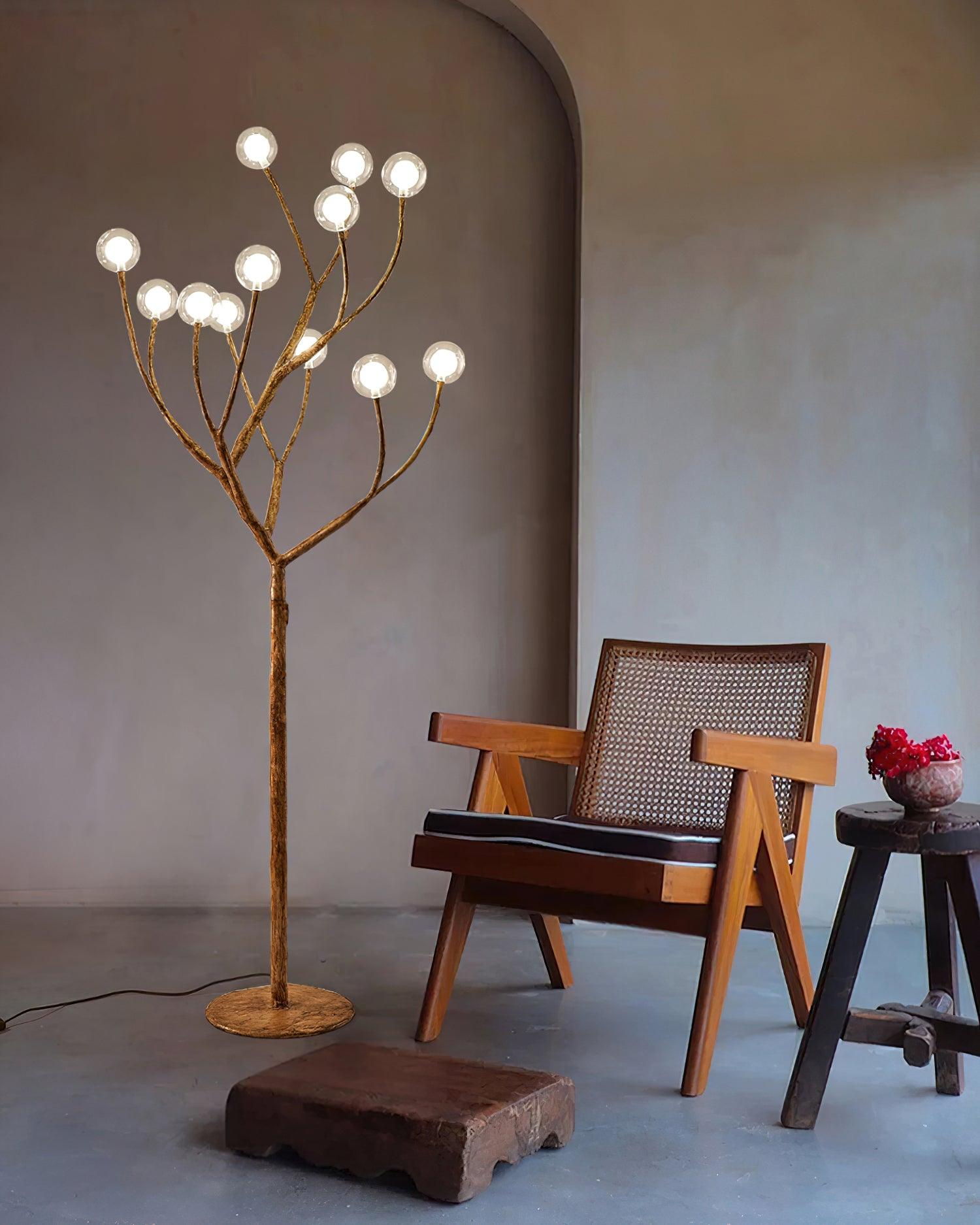 Imitation Wood Floor Lamp - Lumpaz