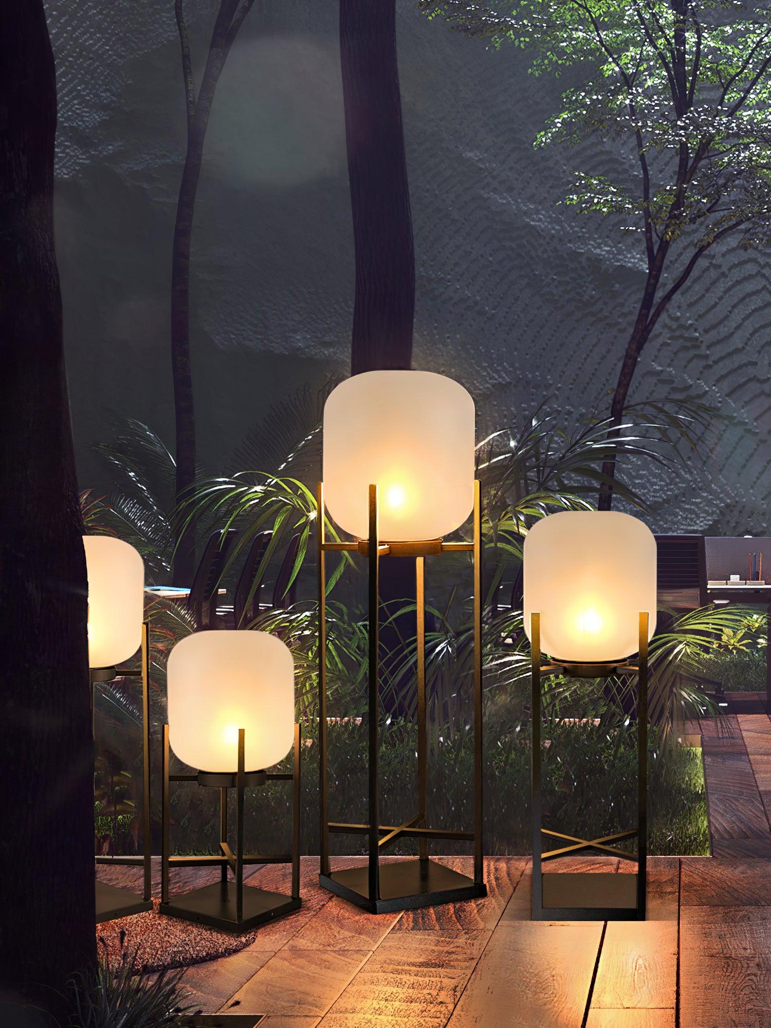 Lantern Solar Outdoor Floor Lamp - Lumpaz