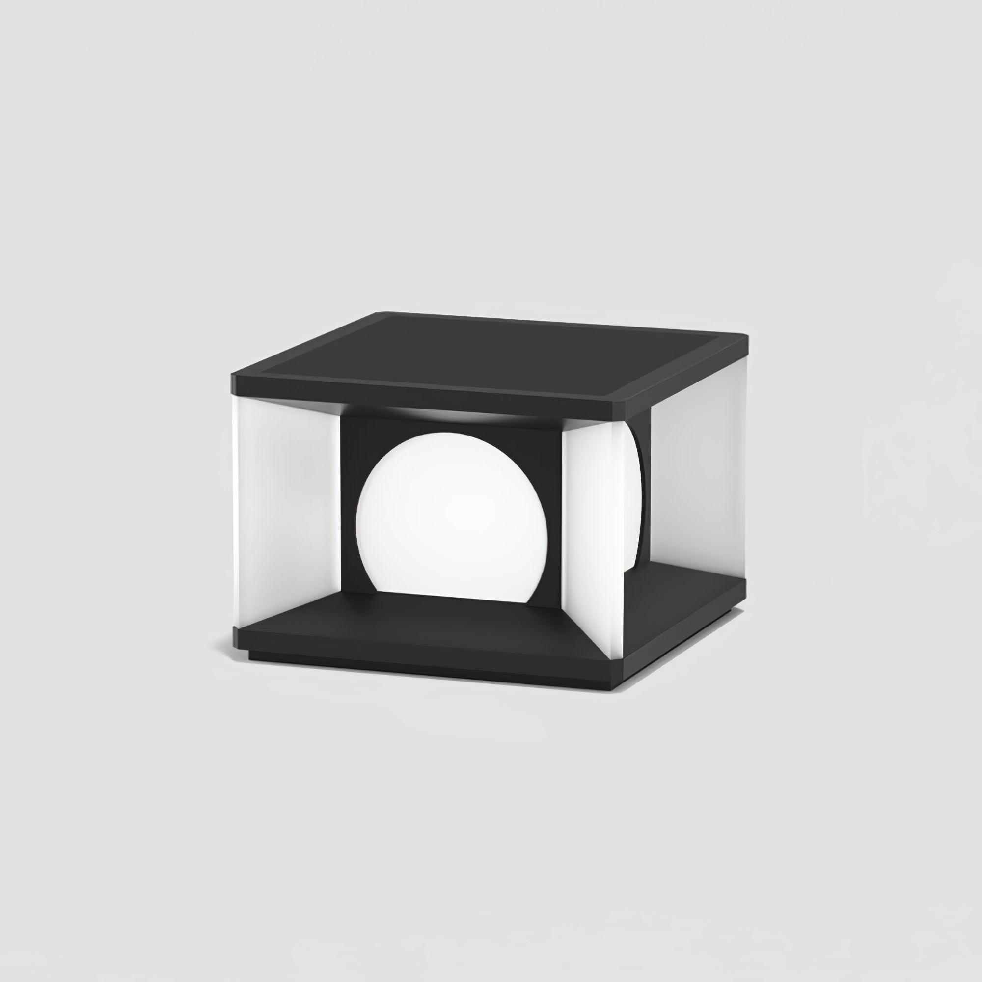 Eclipse Cube Outdoor Post Light - Lumpaz