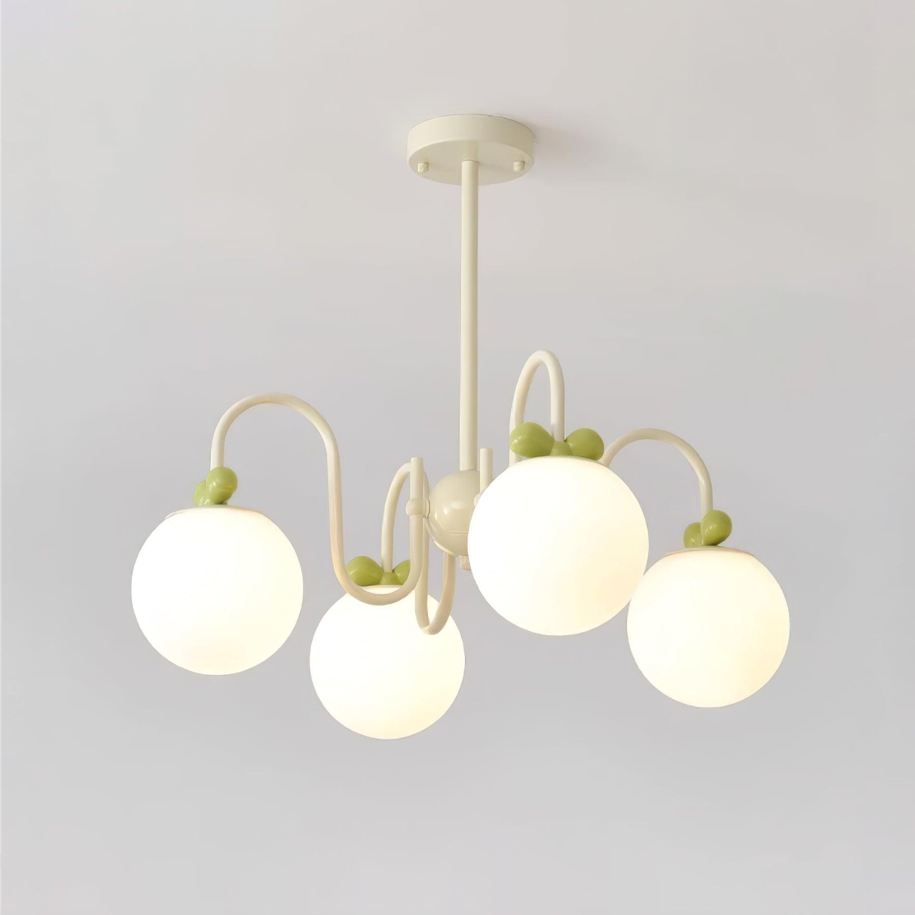 Cream Cherry Chandelier - Lumpaz
