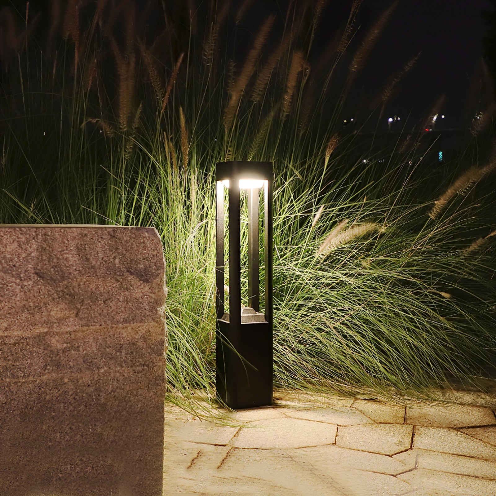 Rectangular Column Garden Light - Lumpaz