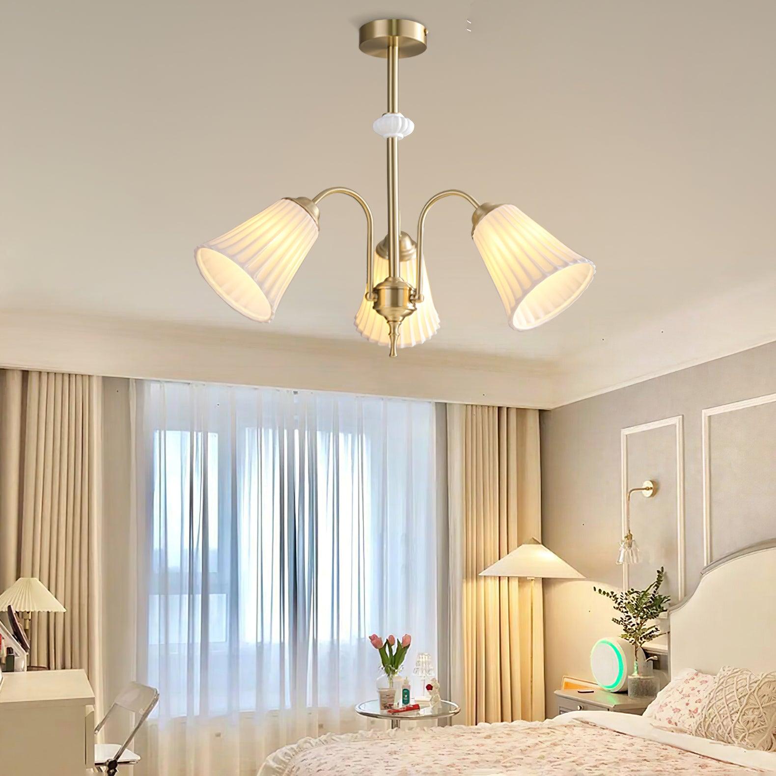 Medieval Ceramic Trumpet Chandelier - Lumpaz