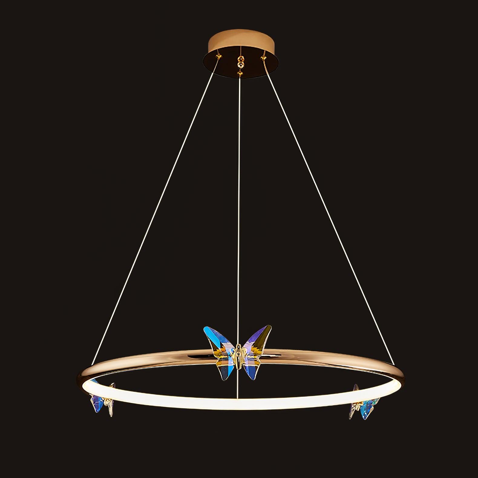 Blue Butterfly Chandelier - Lumpaz