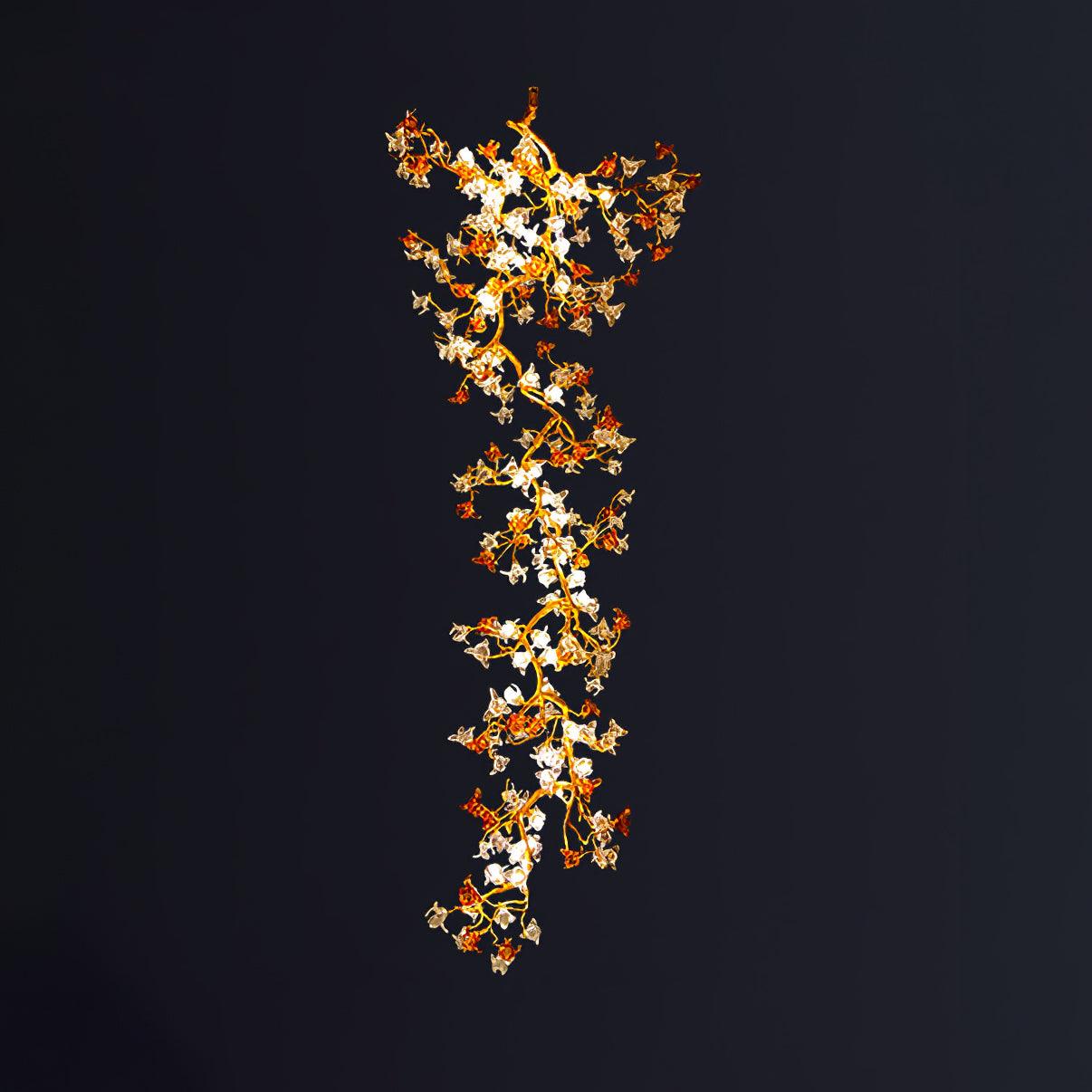 Brass Maple Branch Chandelier - Lumpaz