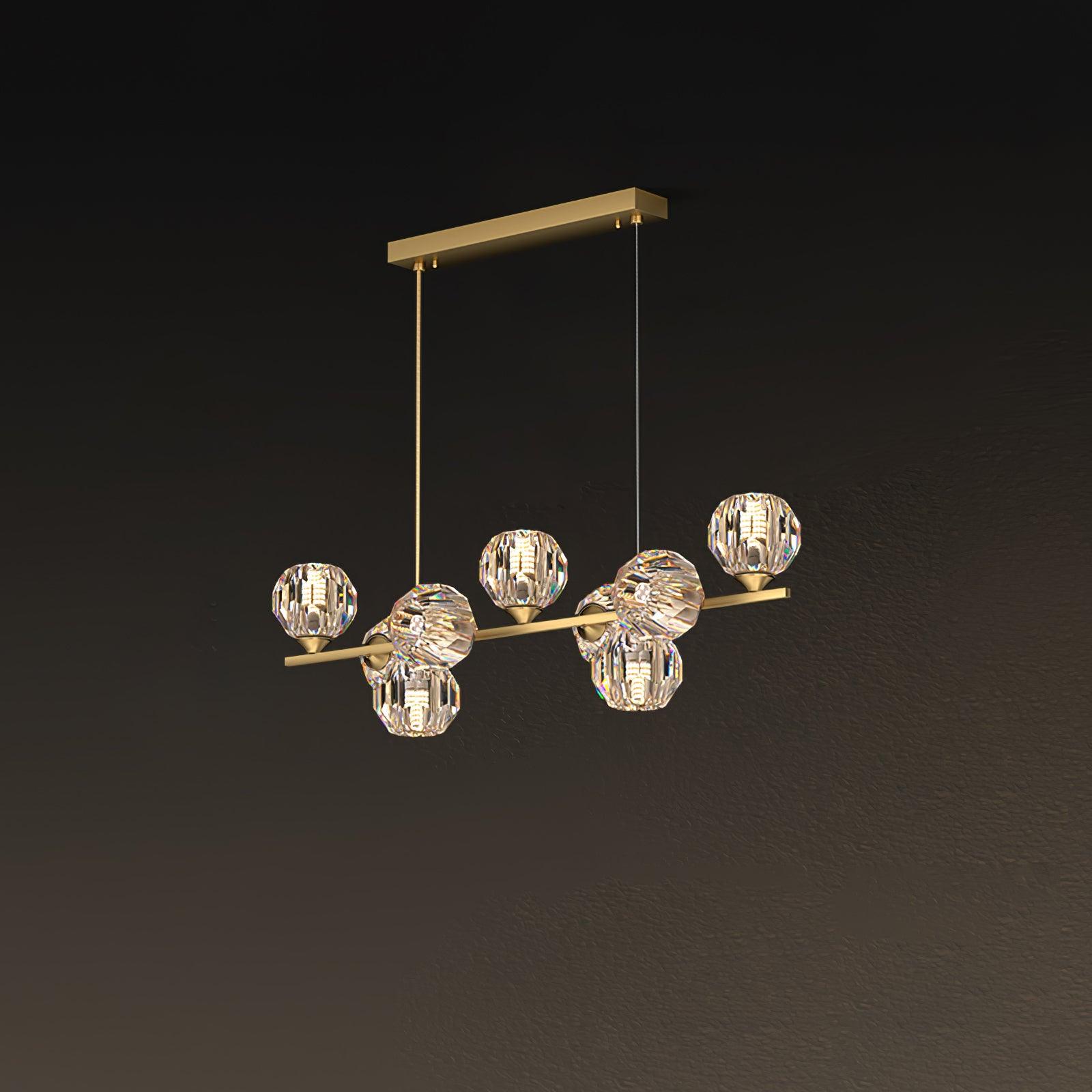 Crystal Glass Ball Chandelier - Lumpaz