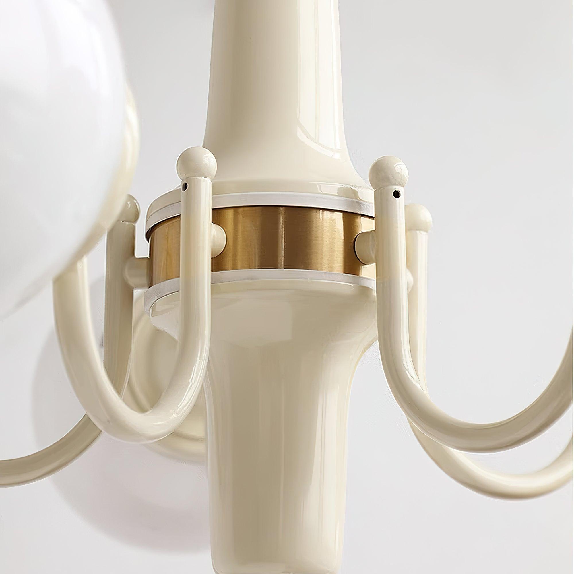 Cream Ball Chandelier - Lumpaz