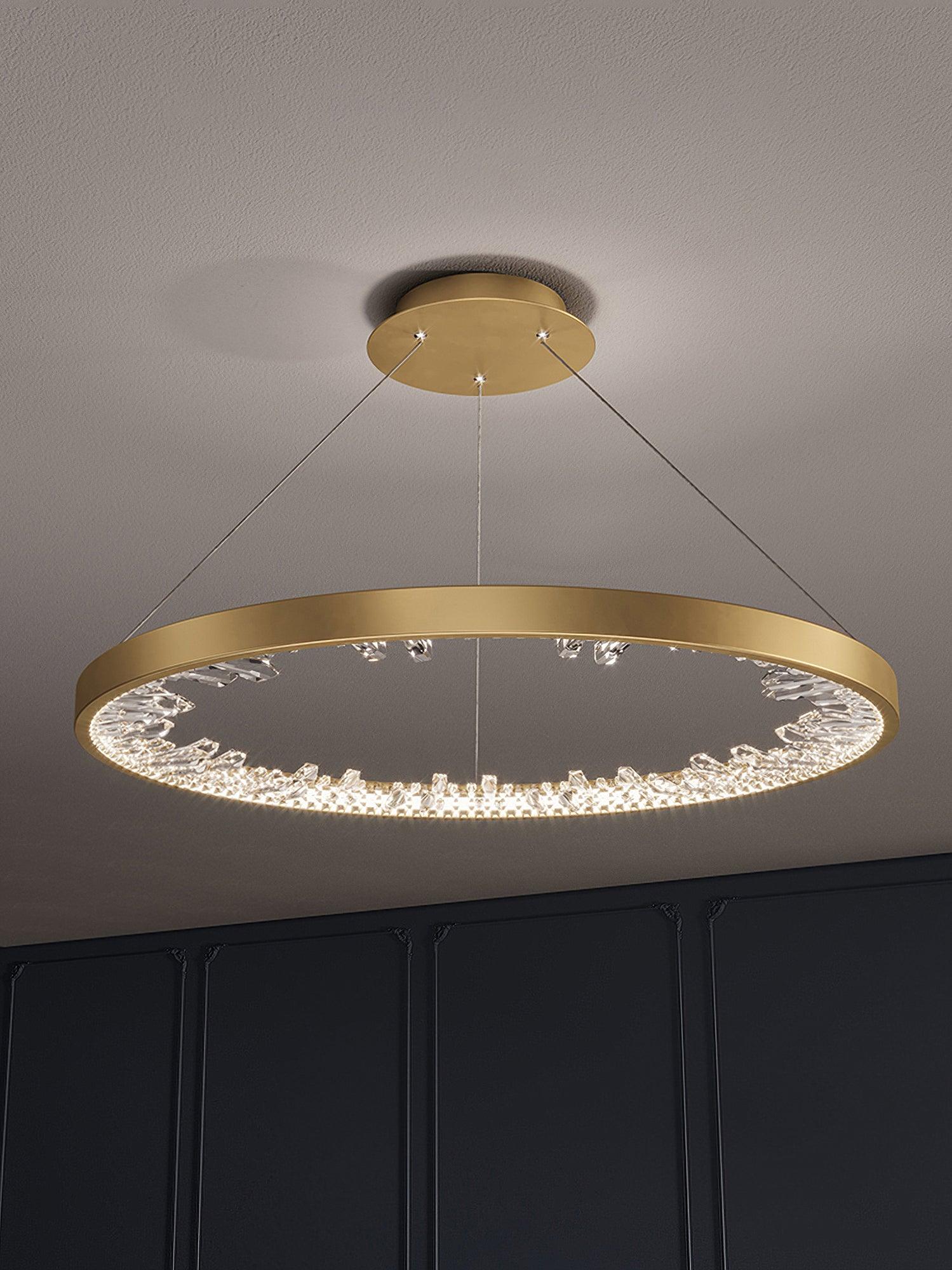 Luxury Circle Crystal Chandelier - Lumpaz