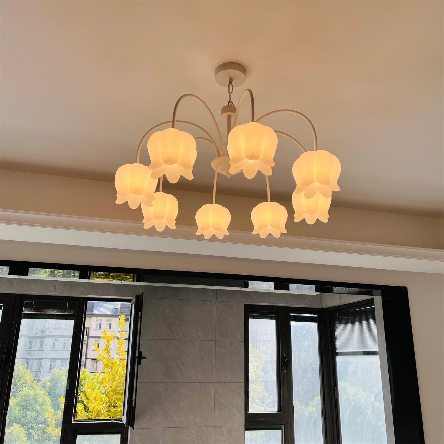 Curved Arm Bell Chandelier - Lumpaz