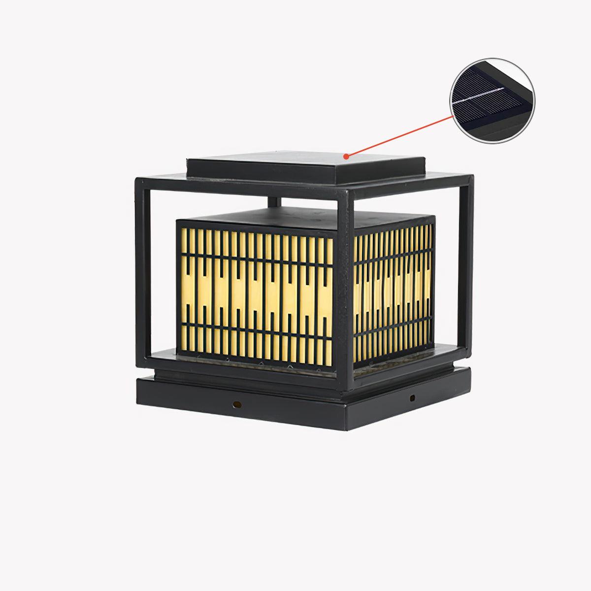 Window Grille Outdoor Post Light - Lumpaz