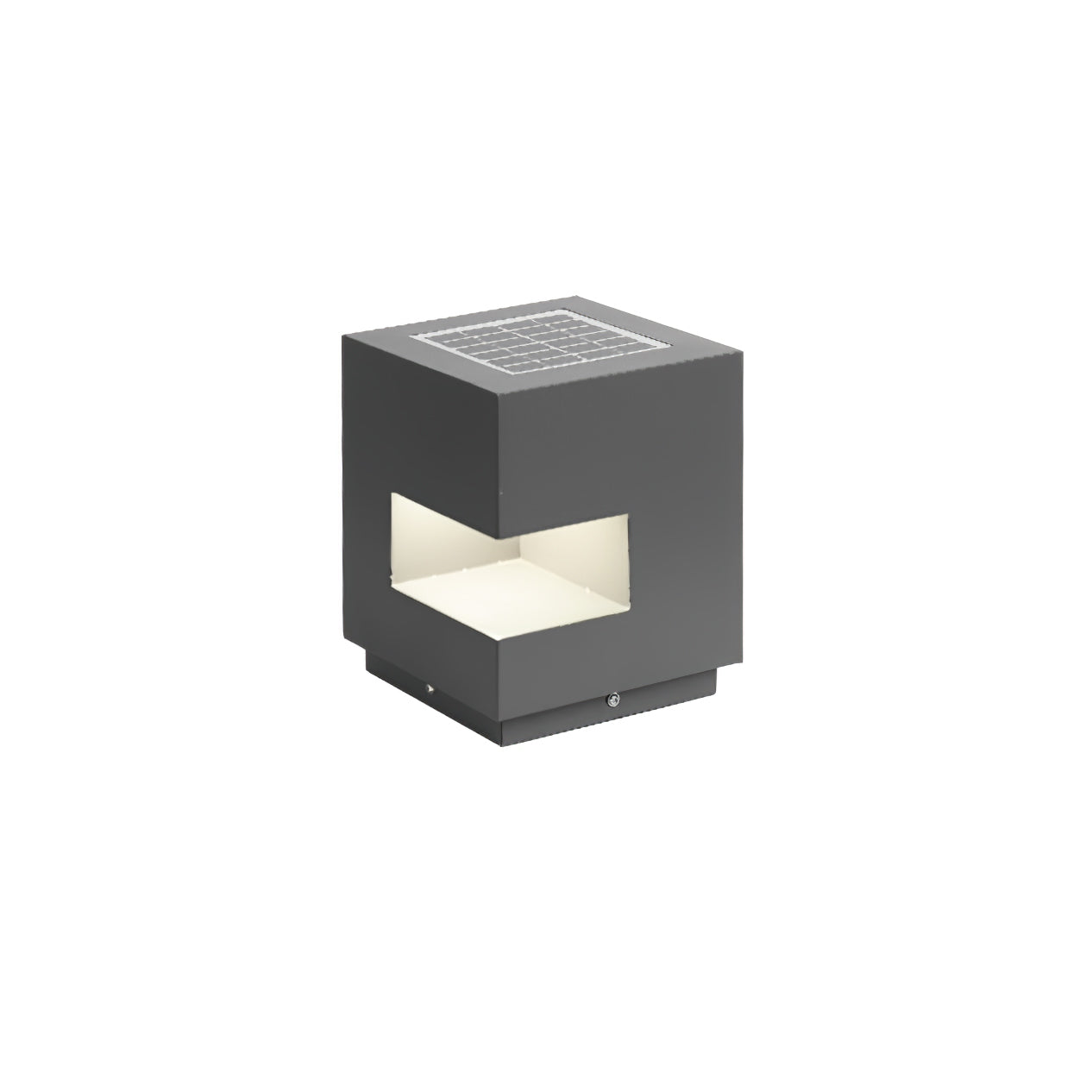 Regular Cube Solar Power Post Light - Lumpaz