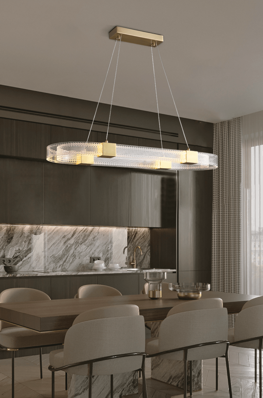 Parallel Ring LED Chandelier - Lumpaz