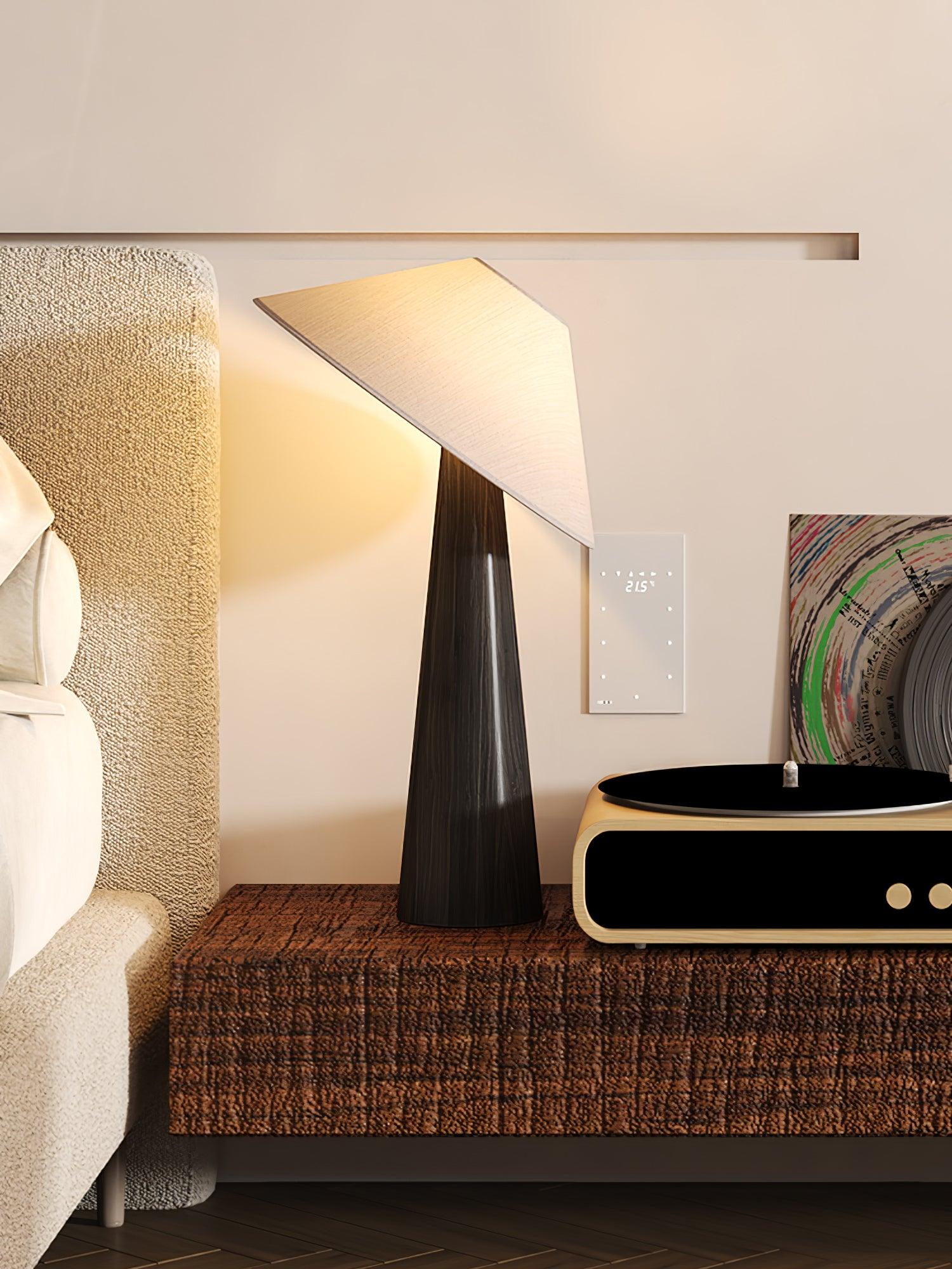Tilt Hat Wooden Floor Lamp - Lumpaz
