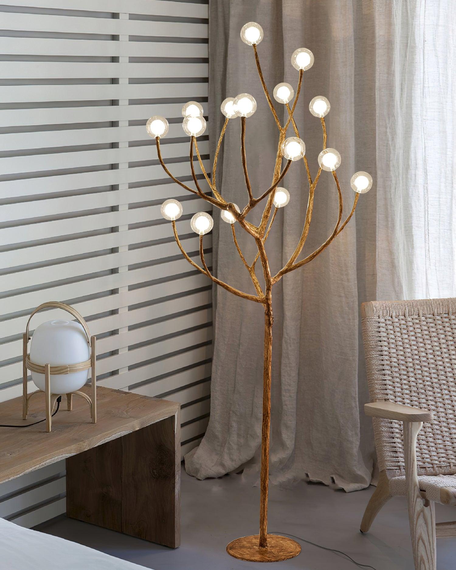 Imitation Wood Floor Lamp - Lumpaz