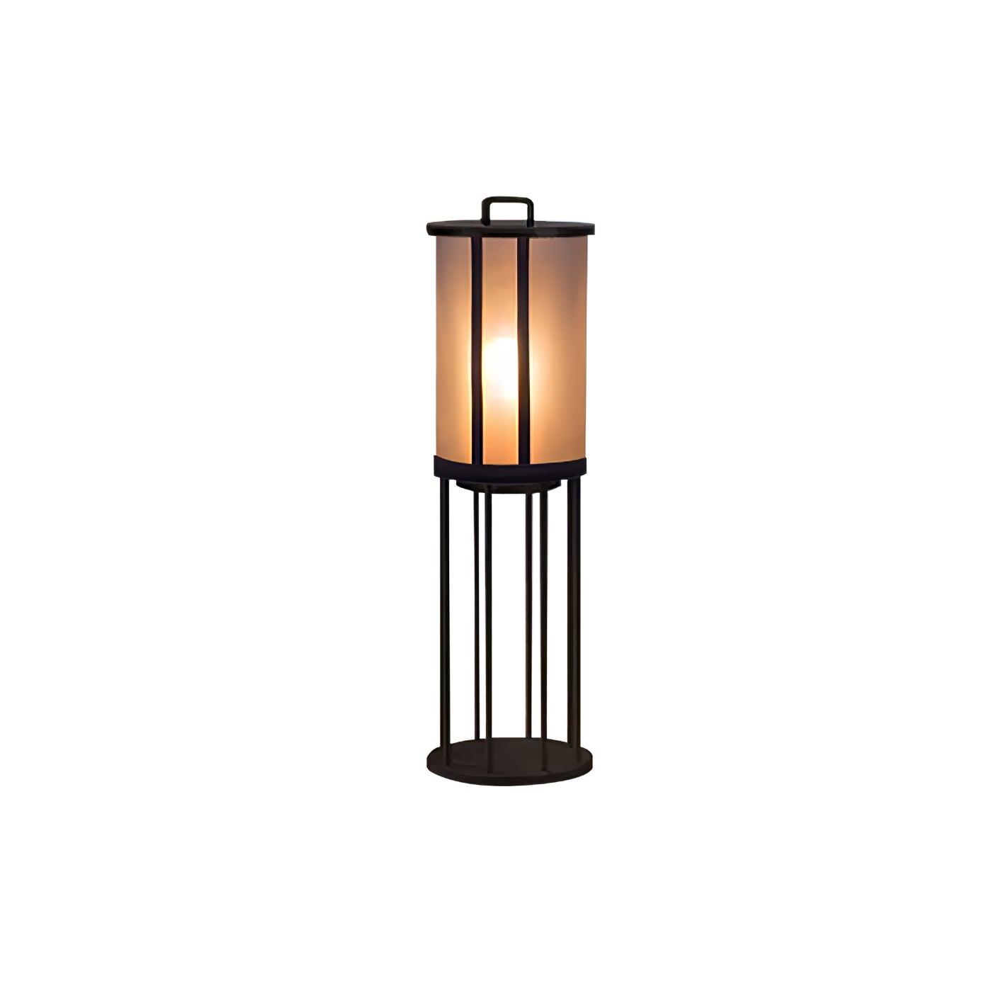 Round Pillar Acrylic Lantern Outdoor Lamp - Lumpaz