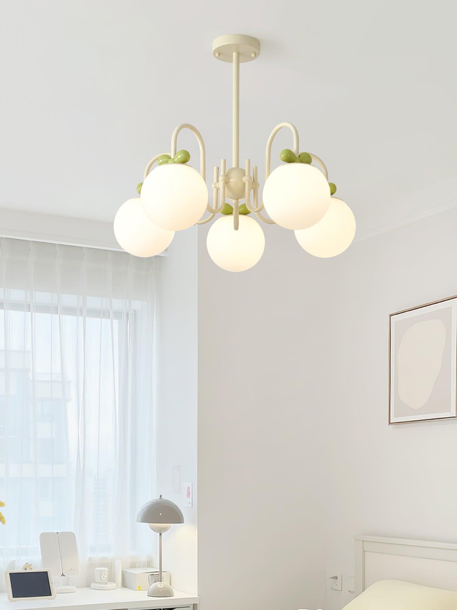 Cream Cherry Chandelier - Lumpaz