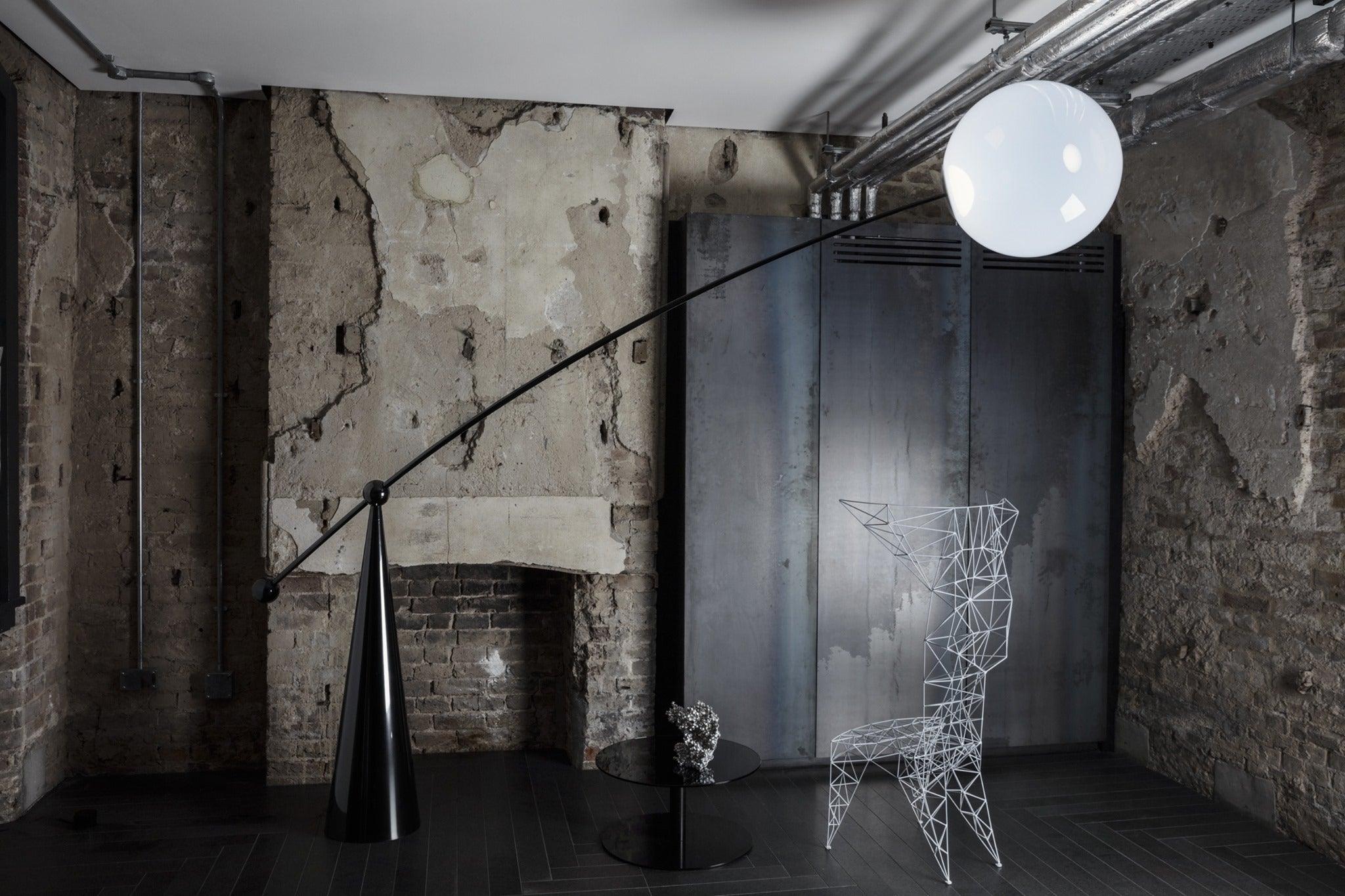 Opal Arc Floor Lamp - Lumpaz