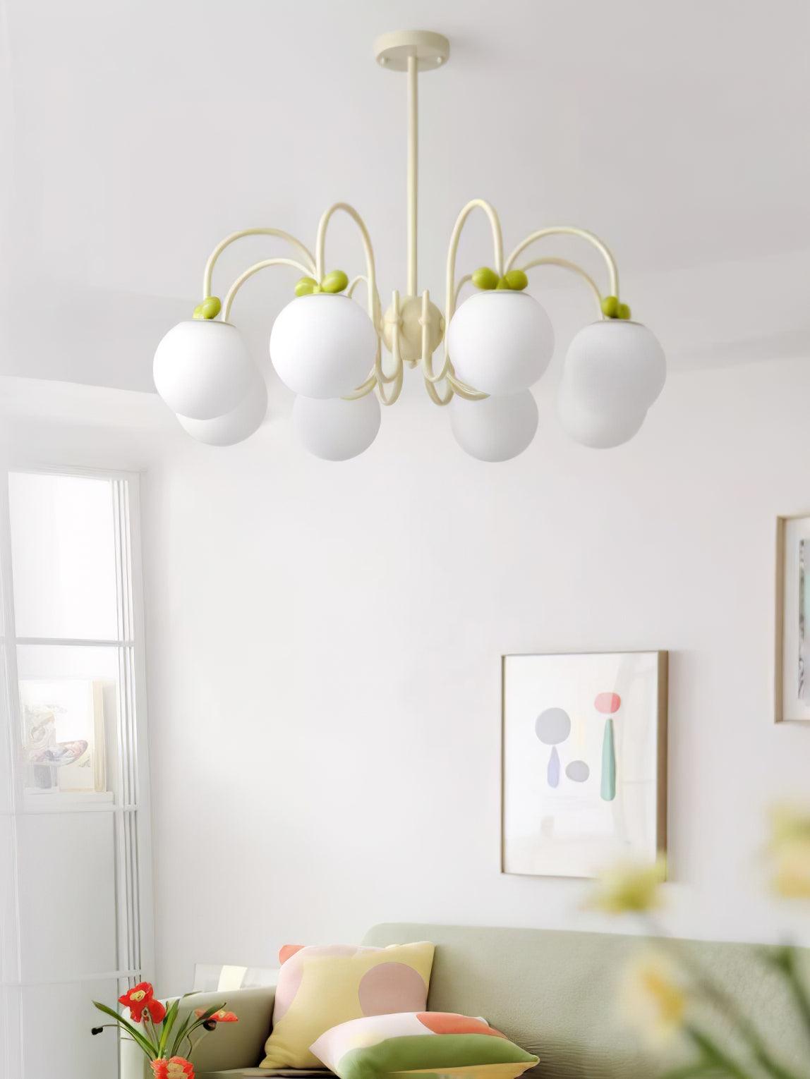 Cream Cherry Chandelier - Lumpaz