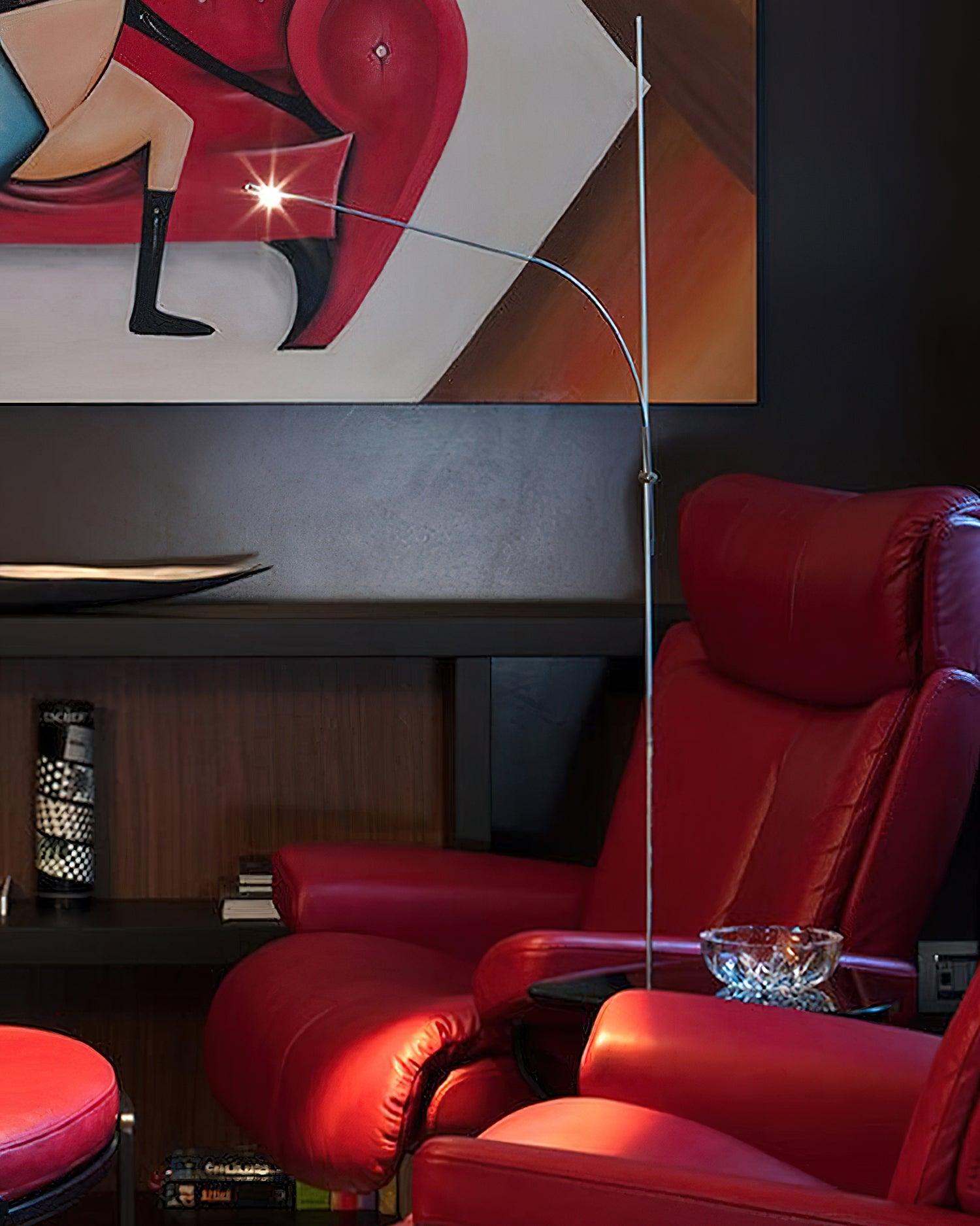 Metal Body Graceful Floor Lamp - Lumpaz